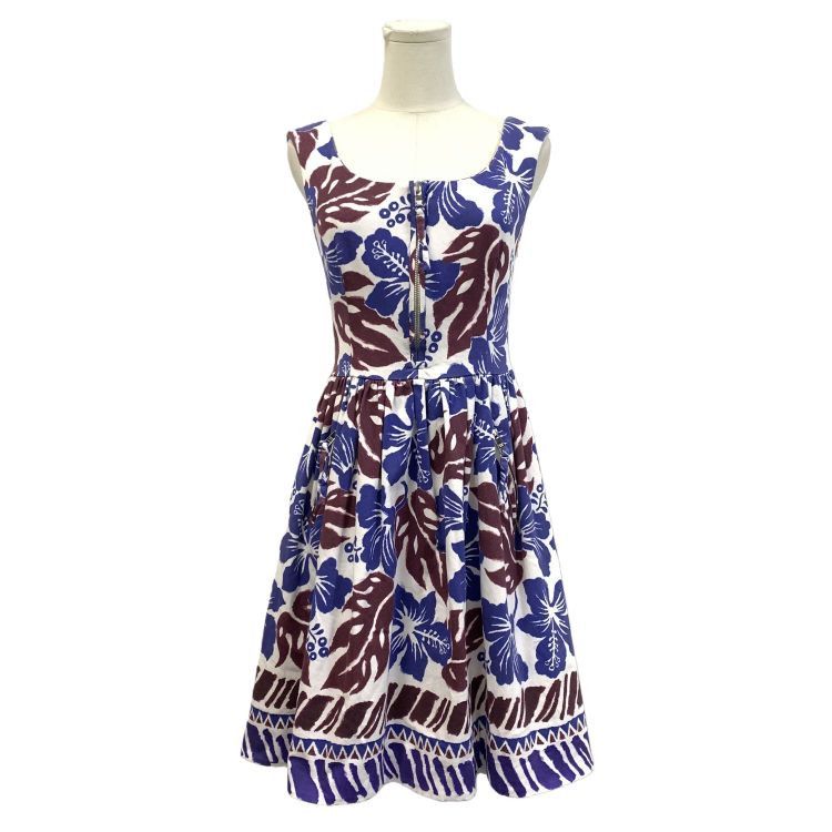 Prada Prada Floral Midi Dress Size 40 Size S / US 4 / IT 40 - 1 Thumbnail