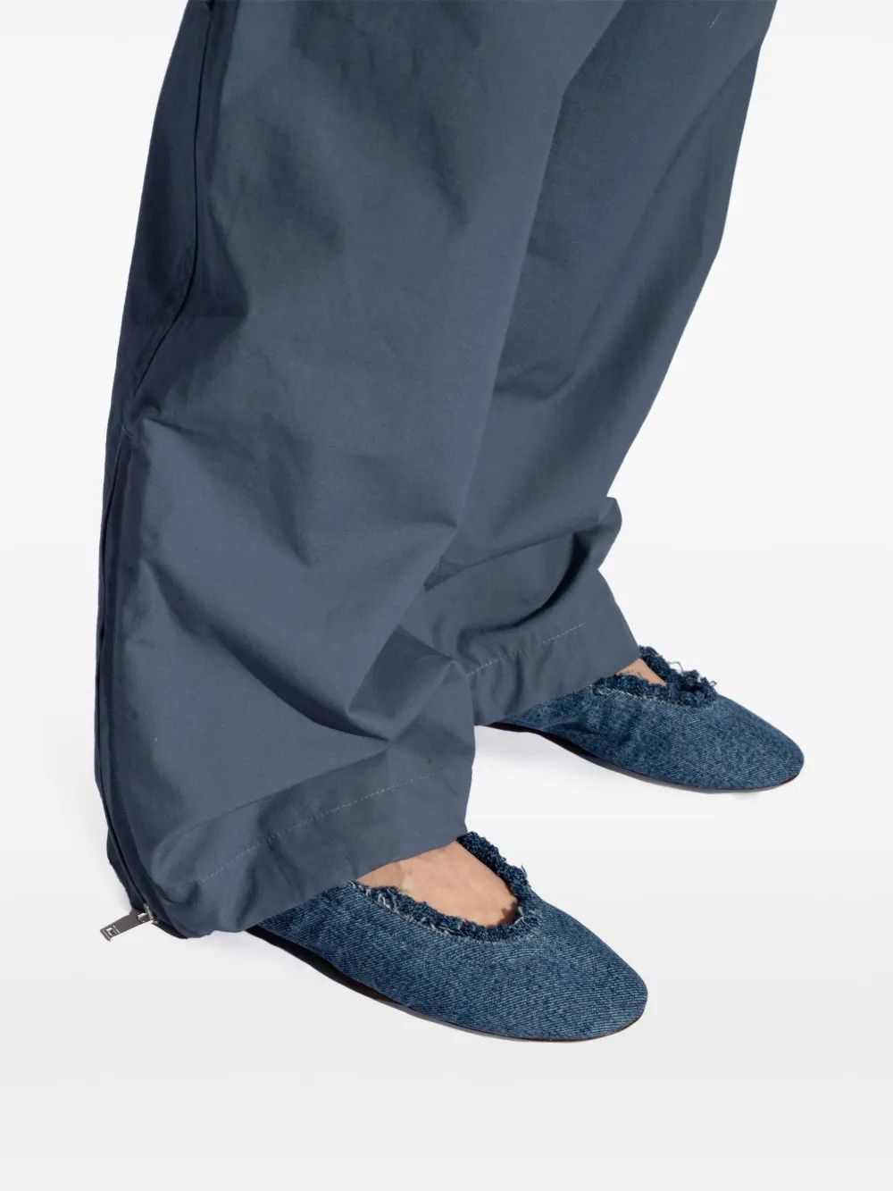 Lanvin o1y0326 Ballet Flats in Blue Size US 6 / IT 36 - 5 Thumbnail