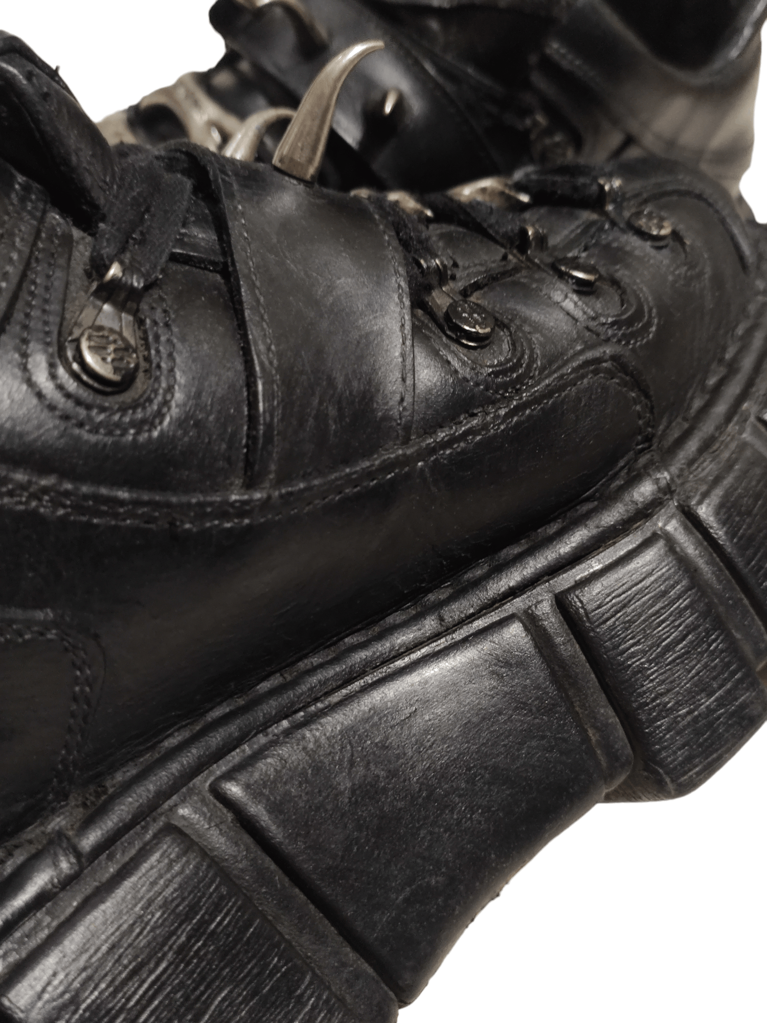 New Rock Vintage Authentic New Rock Spike Boots Platform Shoes Size US 9 / EU 42 - 10 Thumbnail