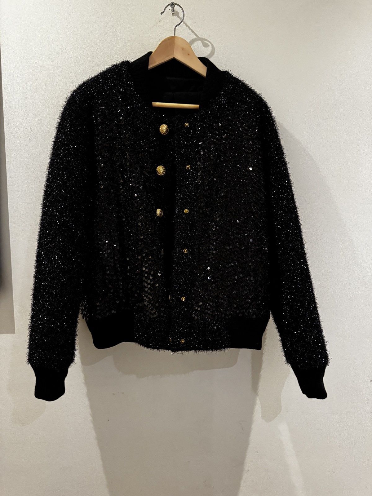 sequin bomber