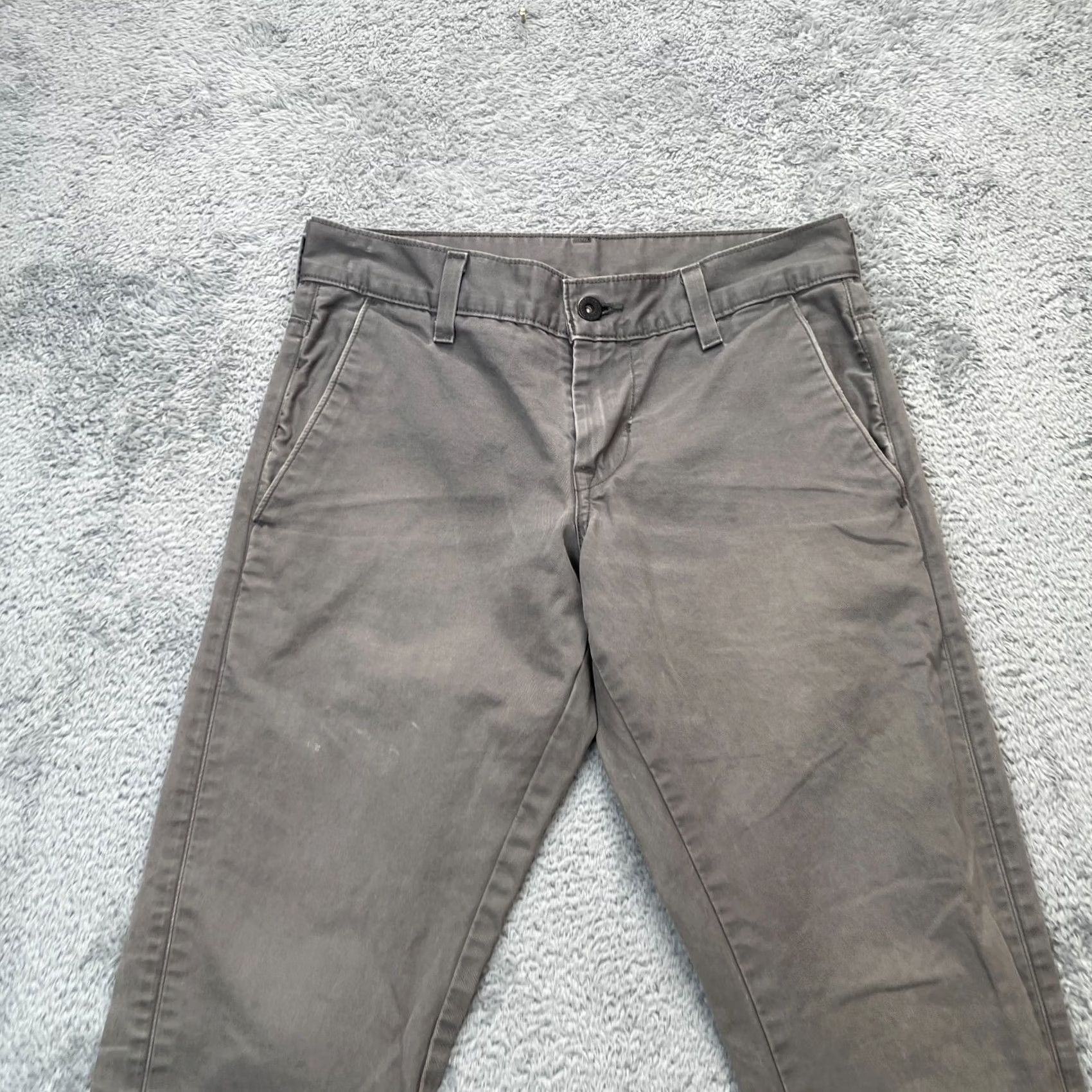 Levi's Levi's 511 Pants Slim Chino 28x28 Gray Cotton Flat Front Button Zip Mens Pants Slim Fit Casual Size US 28 / EU 44 - 5 Thumbnail