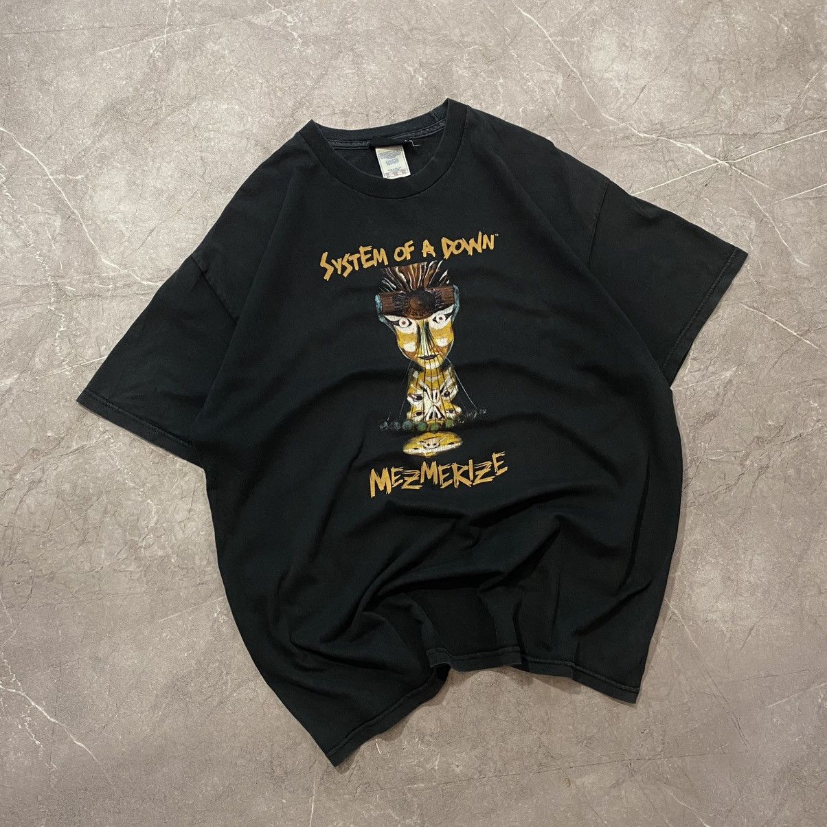 Band Tees × Vintage VINTAGE SYSTEM OF A DOWN TEE MEZMERIZE BIG LOGO 90s Size US XL / EU 56 / 4 - 1 Thumbnail