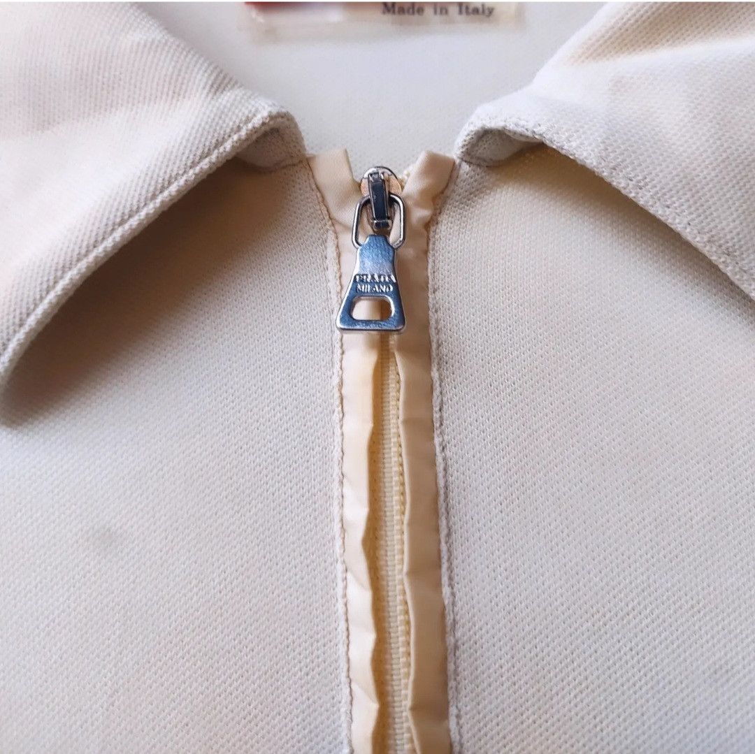Prada Vtg PRADA Halfzip Polo Shirt Size US M / EU 48-50 / 2 - 5 Thumbnail