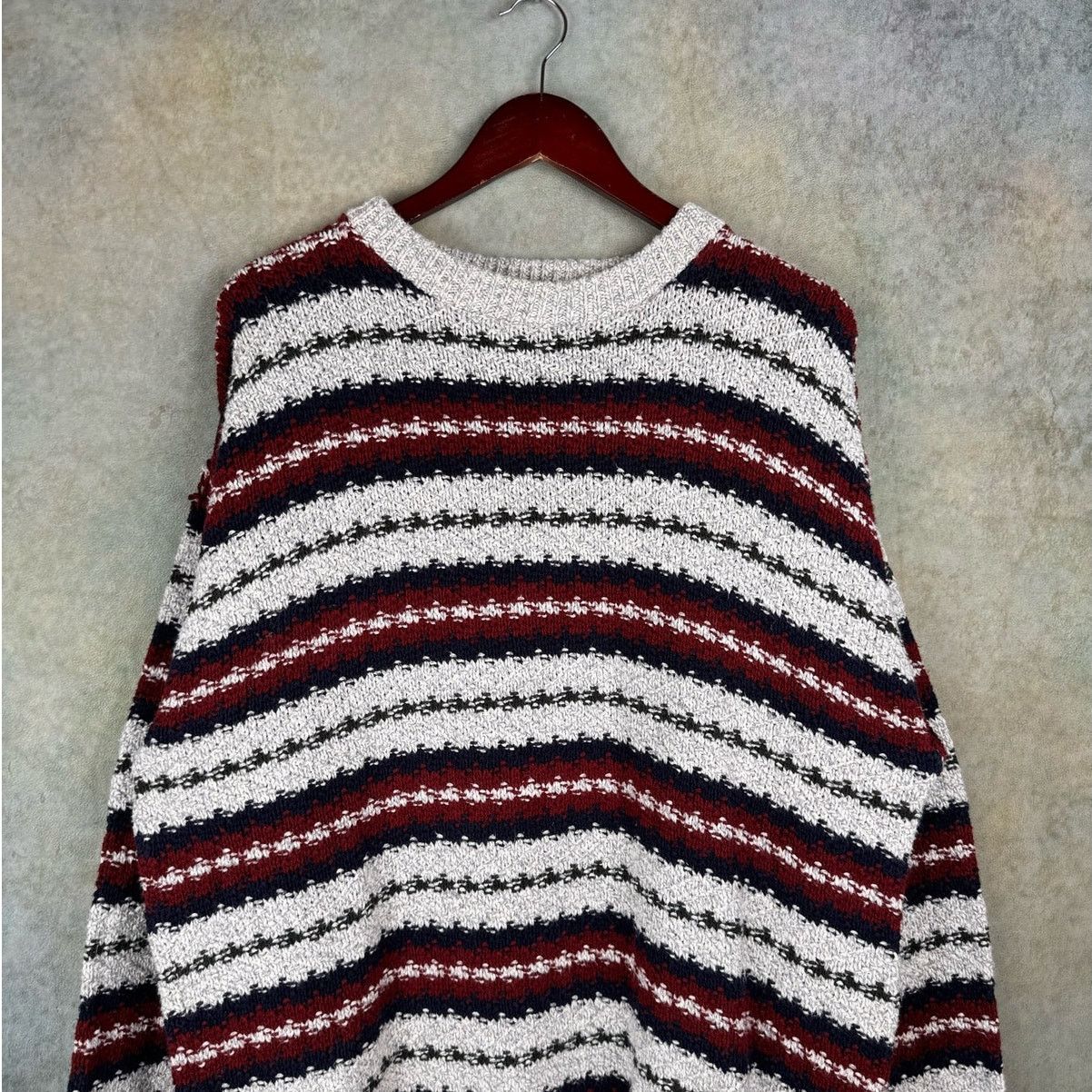 Fieldmaster × Vintage VTG 80s Fieldmaster Striped Knit Sweater Mens Sz L Pullover Size US L / EU 52-54 / 3 - 2 Thumbnail
