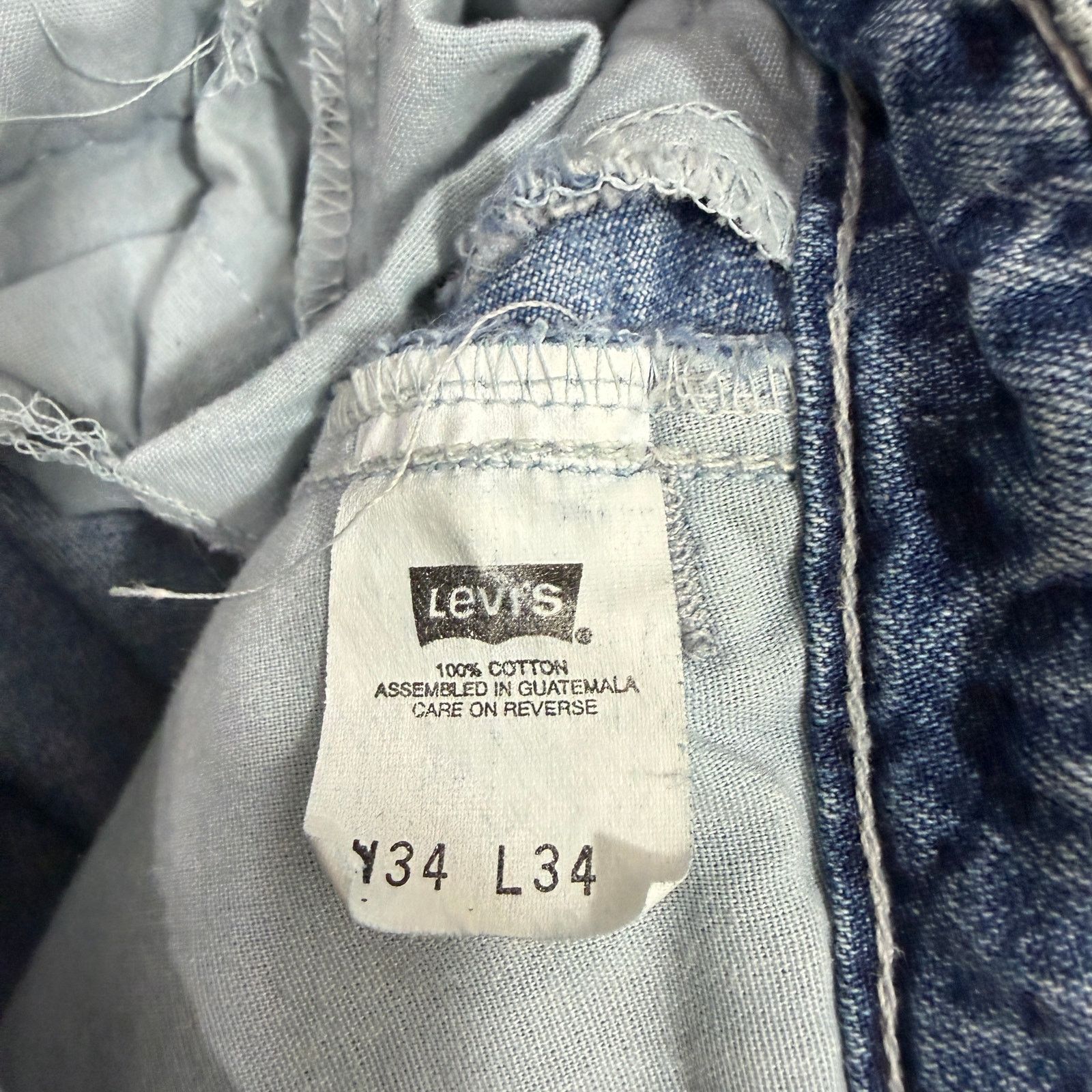 Levi's Vintage Levis Dry Goods Cargo Jeans Mens 34x34 90s 1999 Size US 34 / EU 50 - 7 Thumbnail