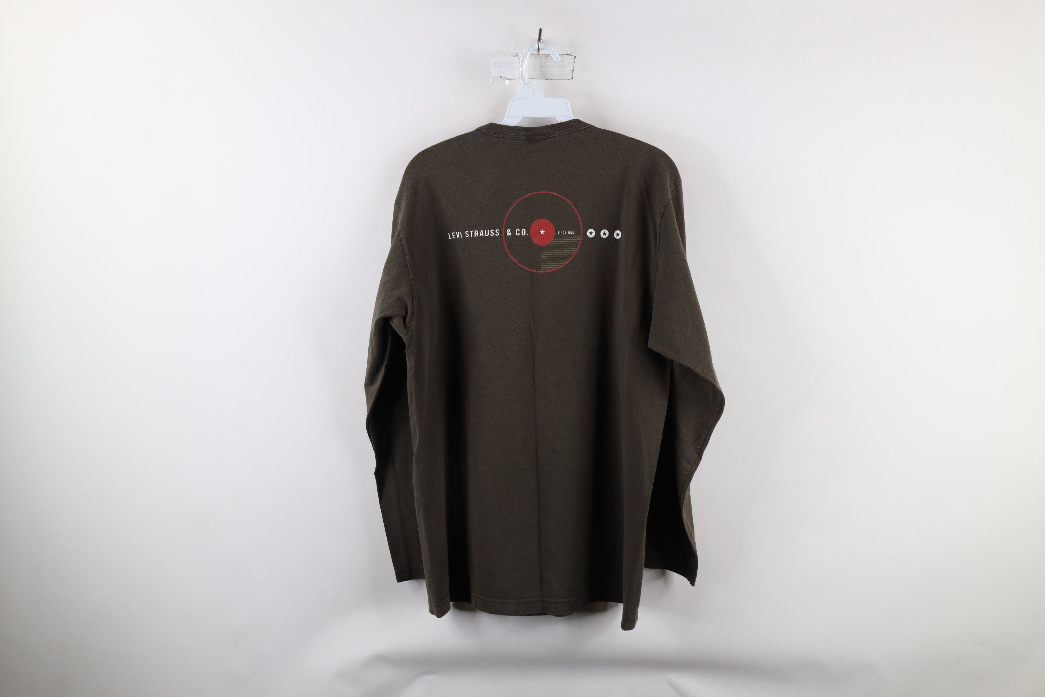 Levi's × Vintage Vintage Y2K 2000 Levis Out Star Long Sleeve T-Shirt USA Size US M / EU 48-50 / 2 - 10 Thumbnail