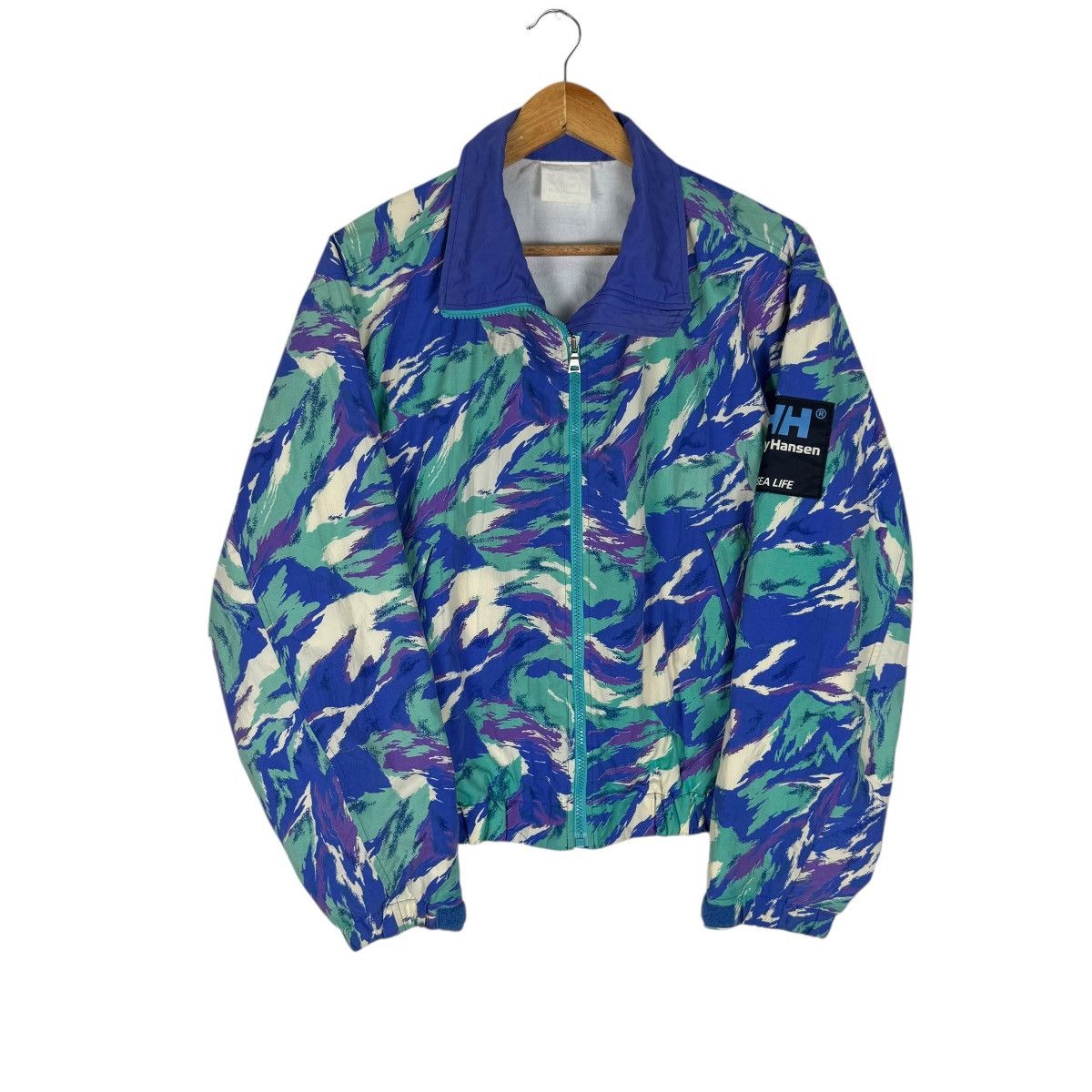 Helly Hansen 🌟VINTAGE 90s HELLY HANSEN WINDBREAKER CAMO JACKET Size US M / EU 48-50 / 2 - 1 Thumbnail