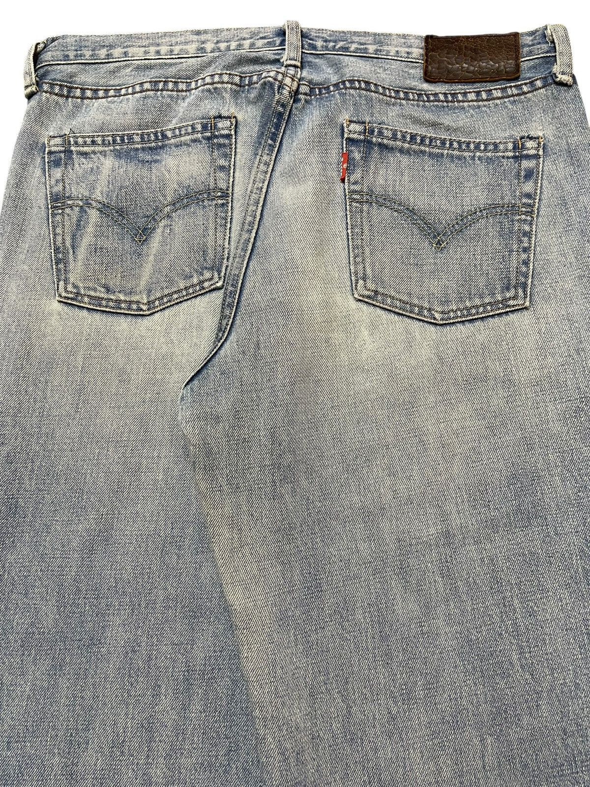 Levi's Vintage Y2K Levis 503 Blue Faded Wash Distress Loose Jeans Size US 32 / EU 48 - 6 Thumbnail