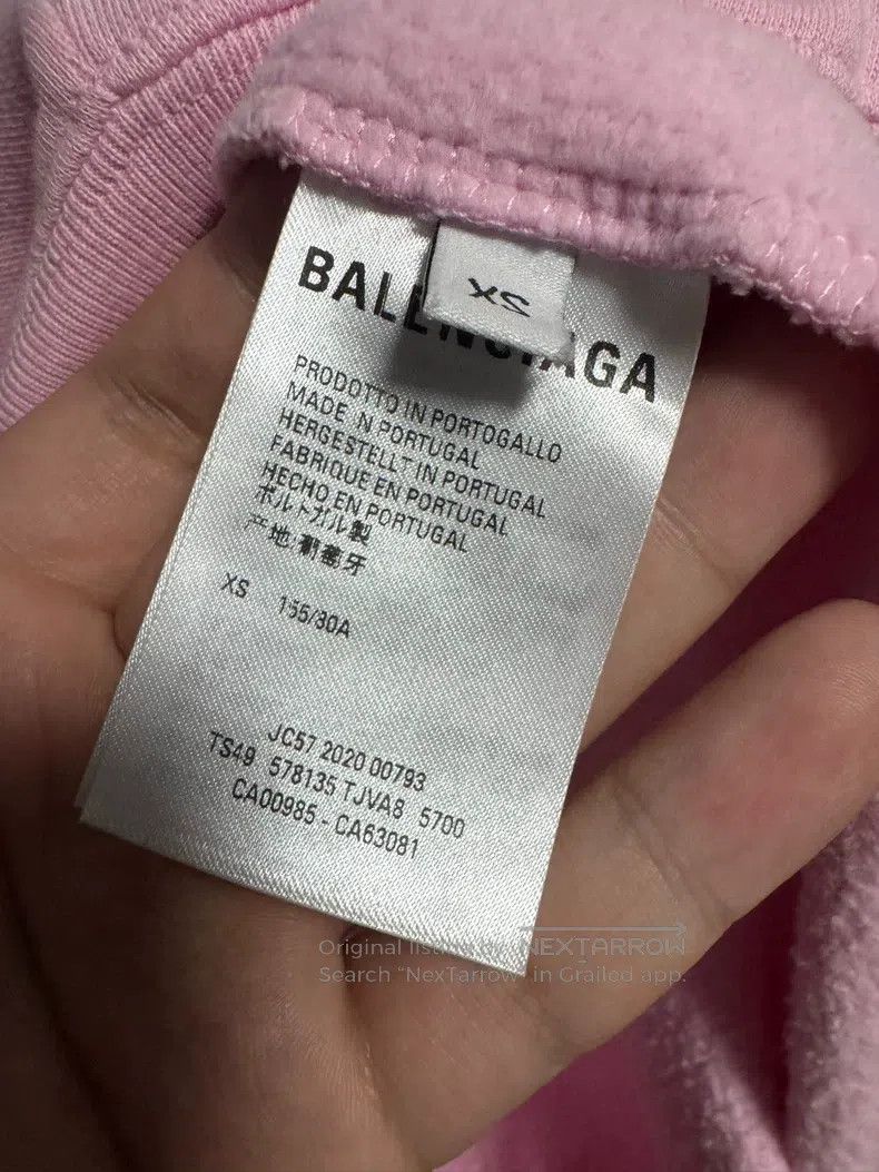 Balenciaga Balenciaga Pink hooded sweatshirt, size XS Size US XS / EU 42 / 0 - 4 Thumbnail