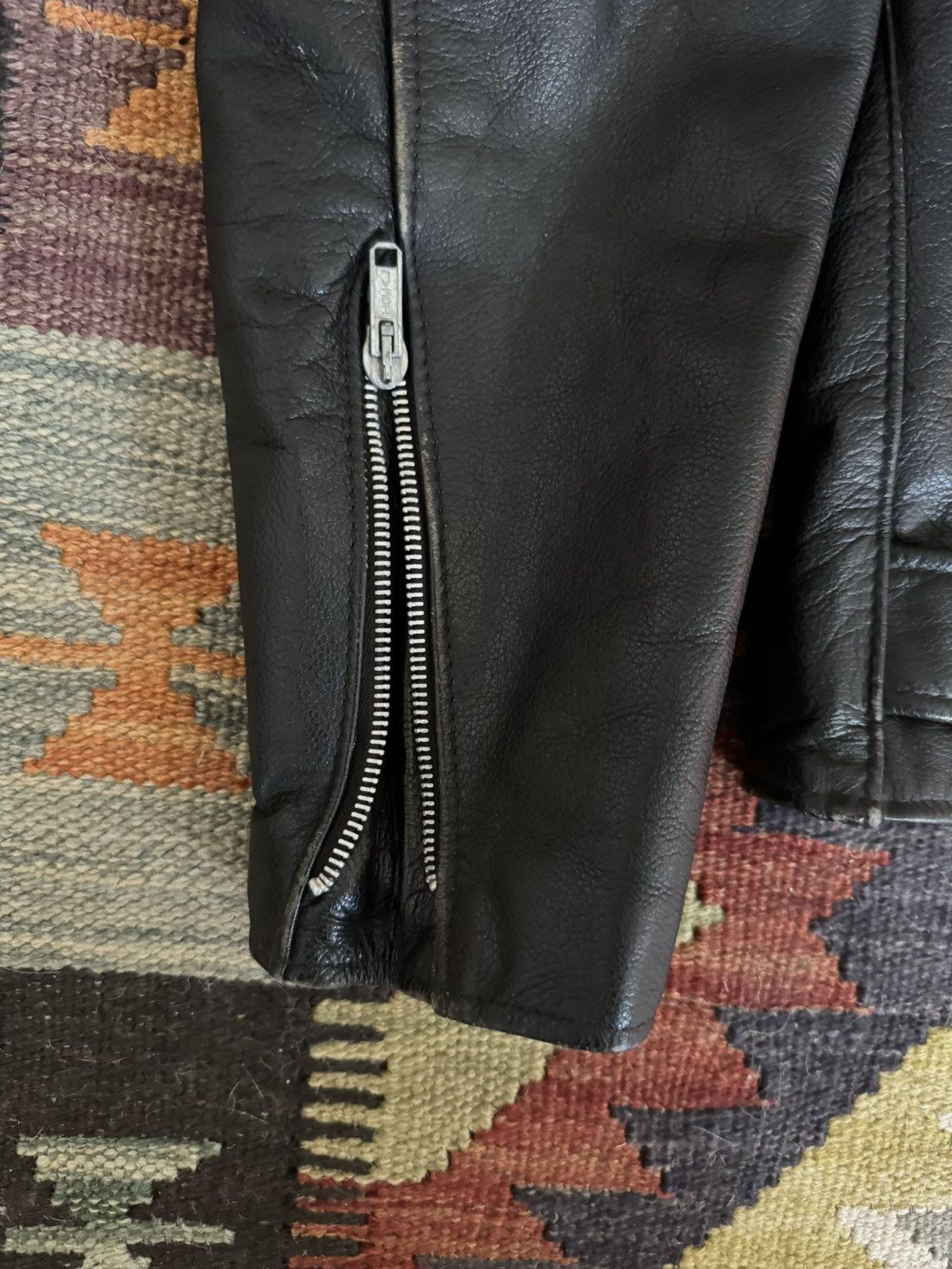 Vintage Vintage Leather Moto Jacket Size S / US 4 / IT 40 - 4 Thumbnail