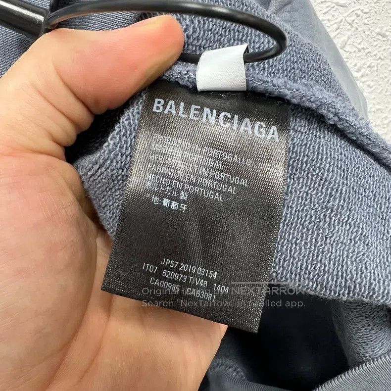 Balenciaga Balenciaga Haze Blue Portrait Pattern Hoodie Size US L / EU 52-54 / 3 - 4 Thumbnail