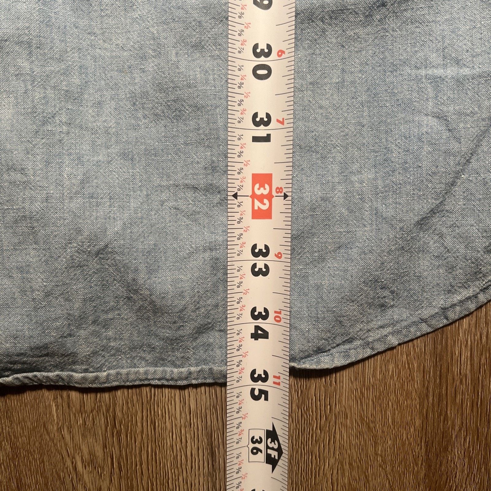 JCPenney Vintage 50s Penneys Sanforized Cotton Chambray Shirt Tall L Size US L / EU 52-54 / 3 - 22 Thumbnail