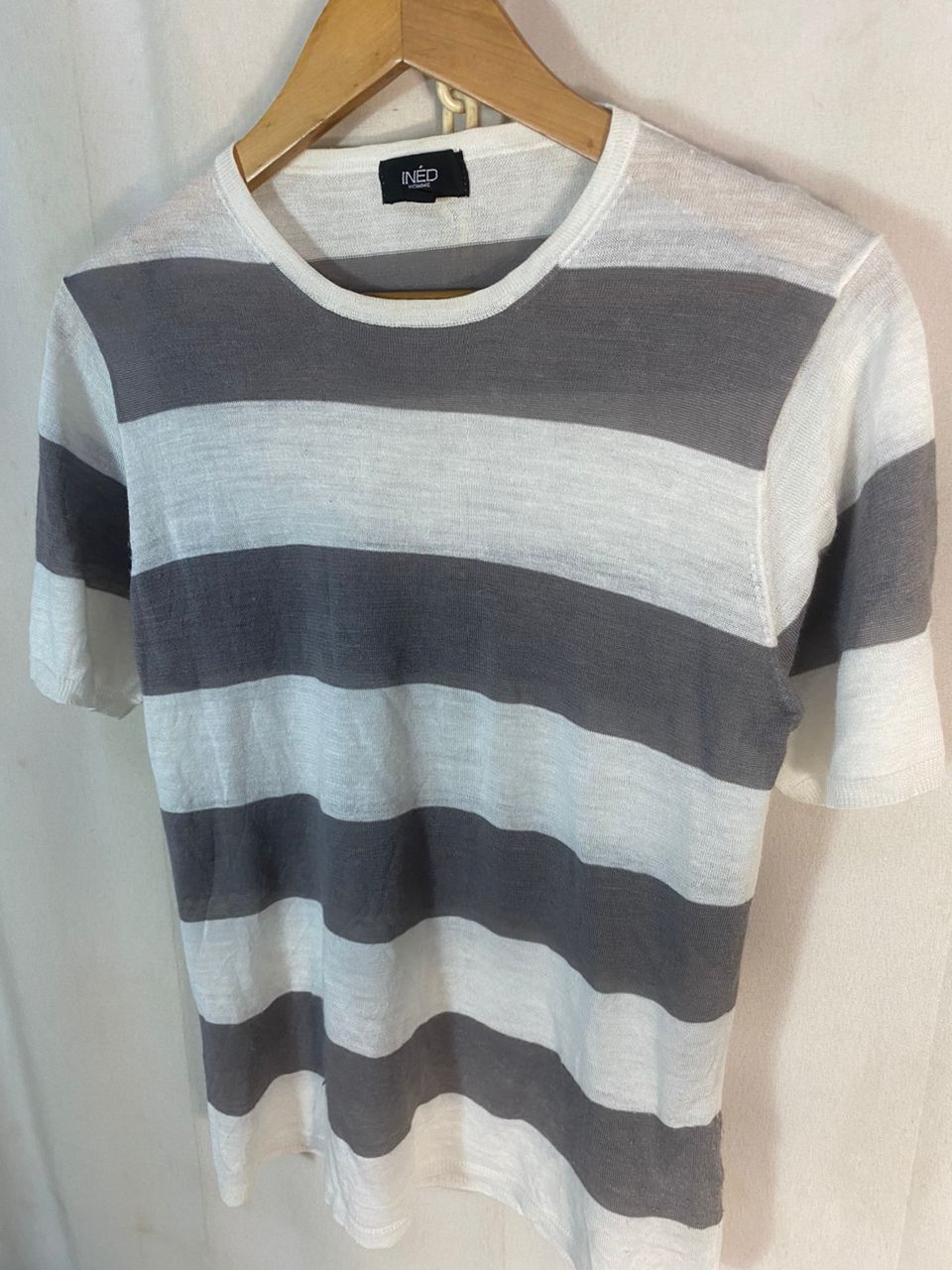 Yohji Yamamoto Ined stripe tshirt by yohji Yamamoto Size M / US 6-8 / IT 42-44 - 4 Thumbnail