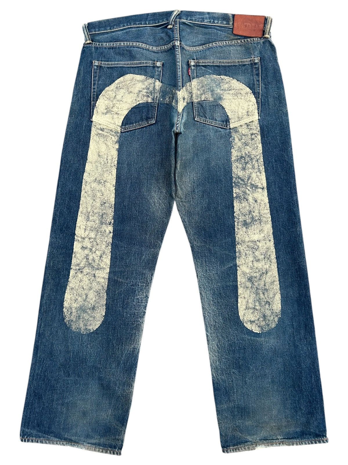 Evisu × Japanese Brand × Vintage Evisu x Distressed Denim x RN