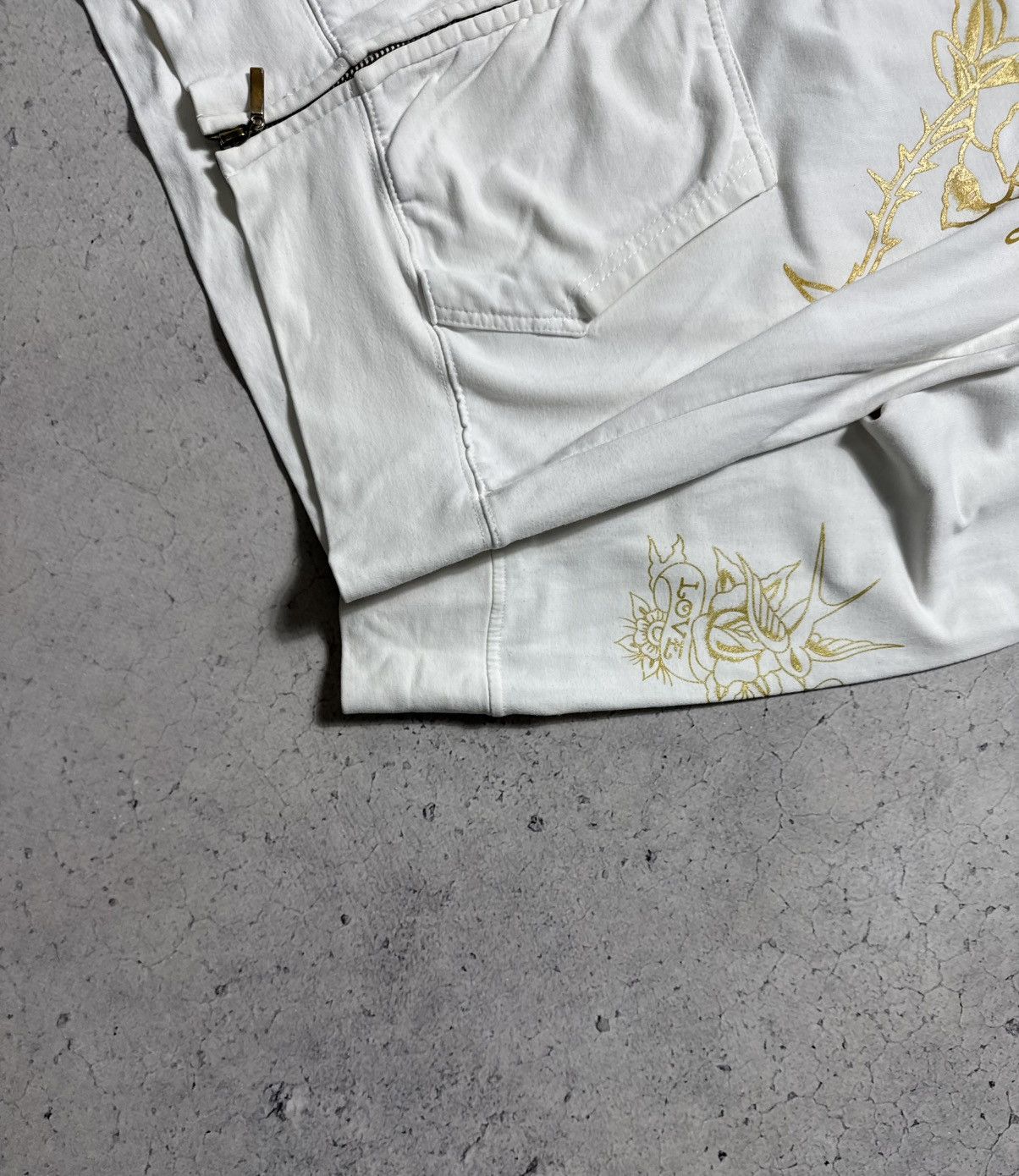 Ed Hardy Ed Hardy by Christian Audigier Women’s Full Zip Hoodie White Size XL / US 12-14 / IT 48-50 - 4 Thumbnail