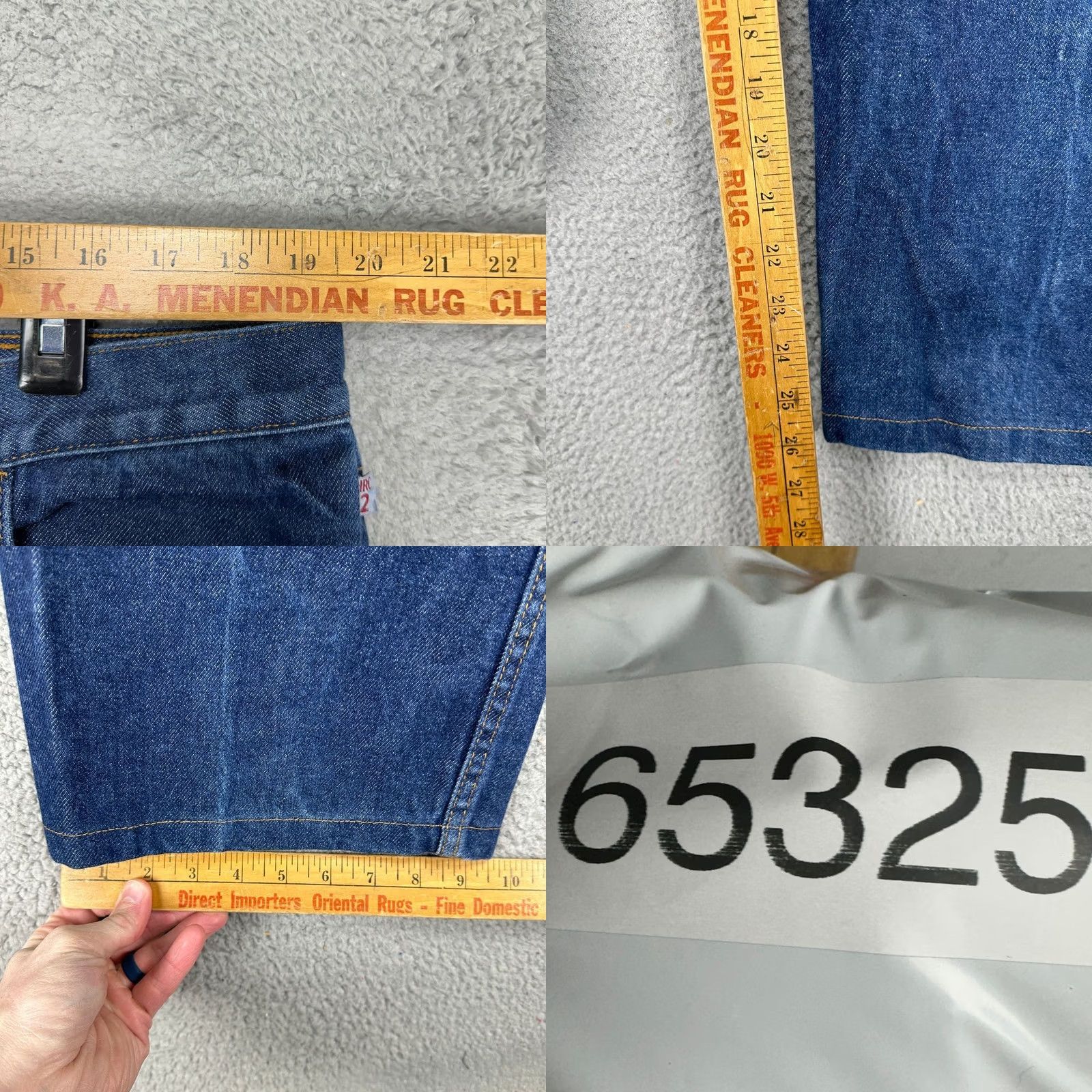 Denime Tyndale FR Flame Resistant Jeans Mens 40X26 Blue Straight Leg Workwear Denim Size US 40 / EU 56 - 8 Thumbnail