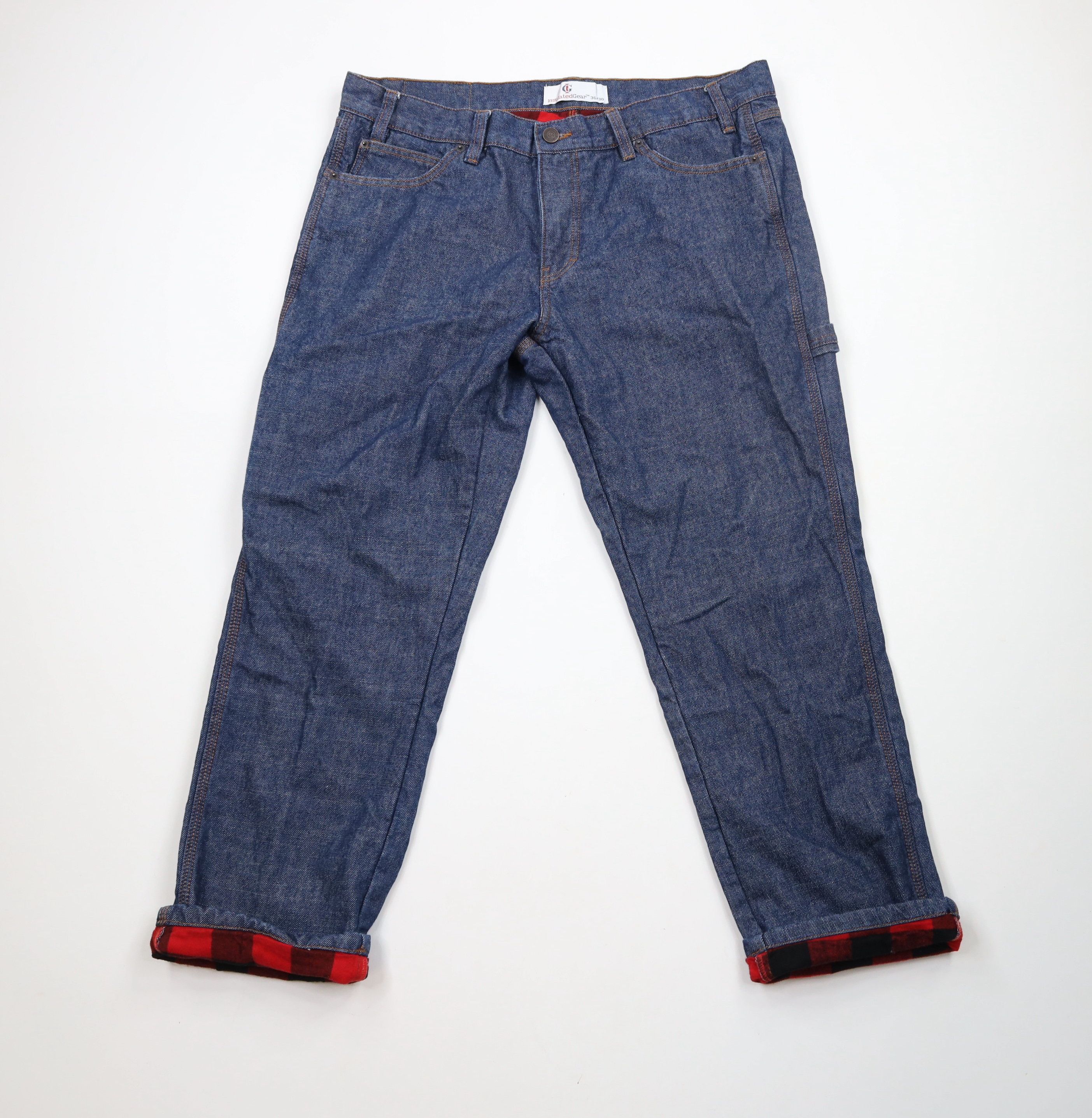 Vintage Vintage Streetwear Fit Flannel Lined Denim Jeans Blue Cotton Size US 36 / EU 52 - 1 Thumbnail