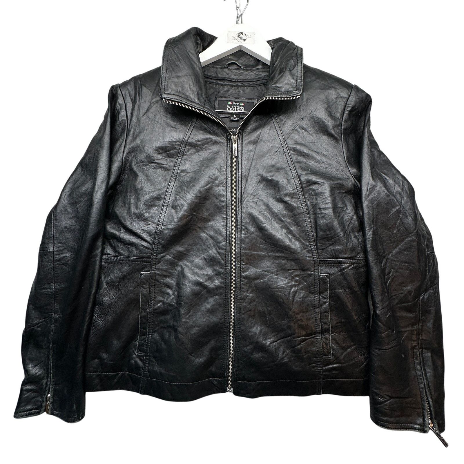 Wilsons Leather Wilsons Leather Pelle Studio Leather Jacket Womens Large Size L / US 10 / IT 46 - 1 Thumbnail