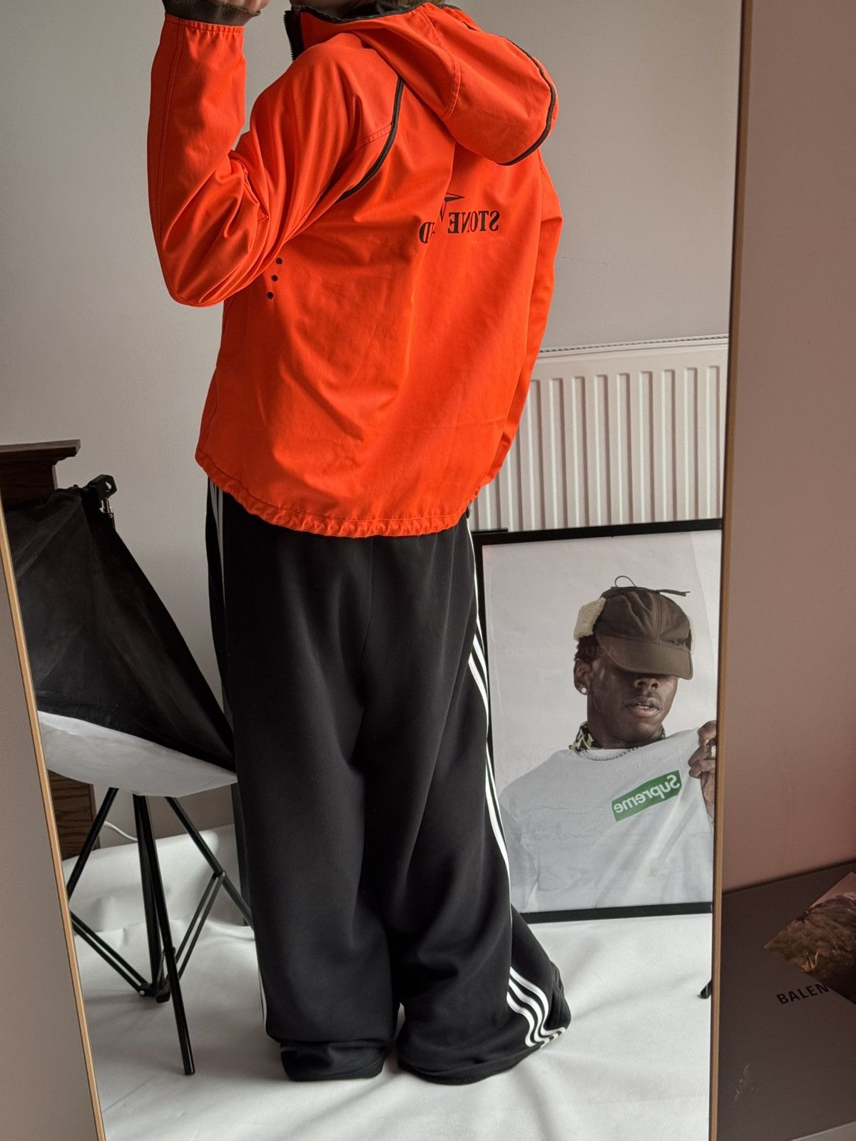 Massimo Osti Stone Island Fluorescent Orange Reversible Jacket AW05 Size US XL / EU 56 / 4 - 14 Thumbnail