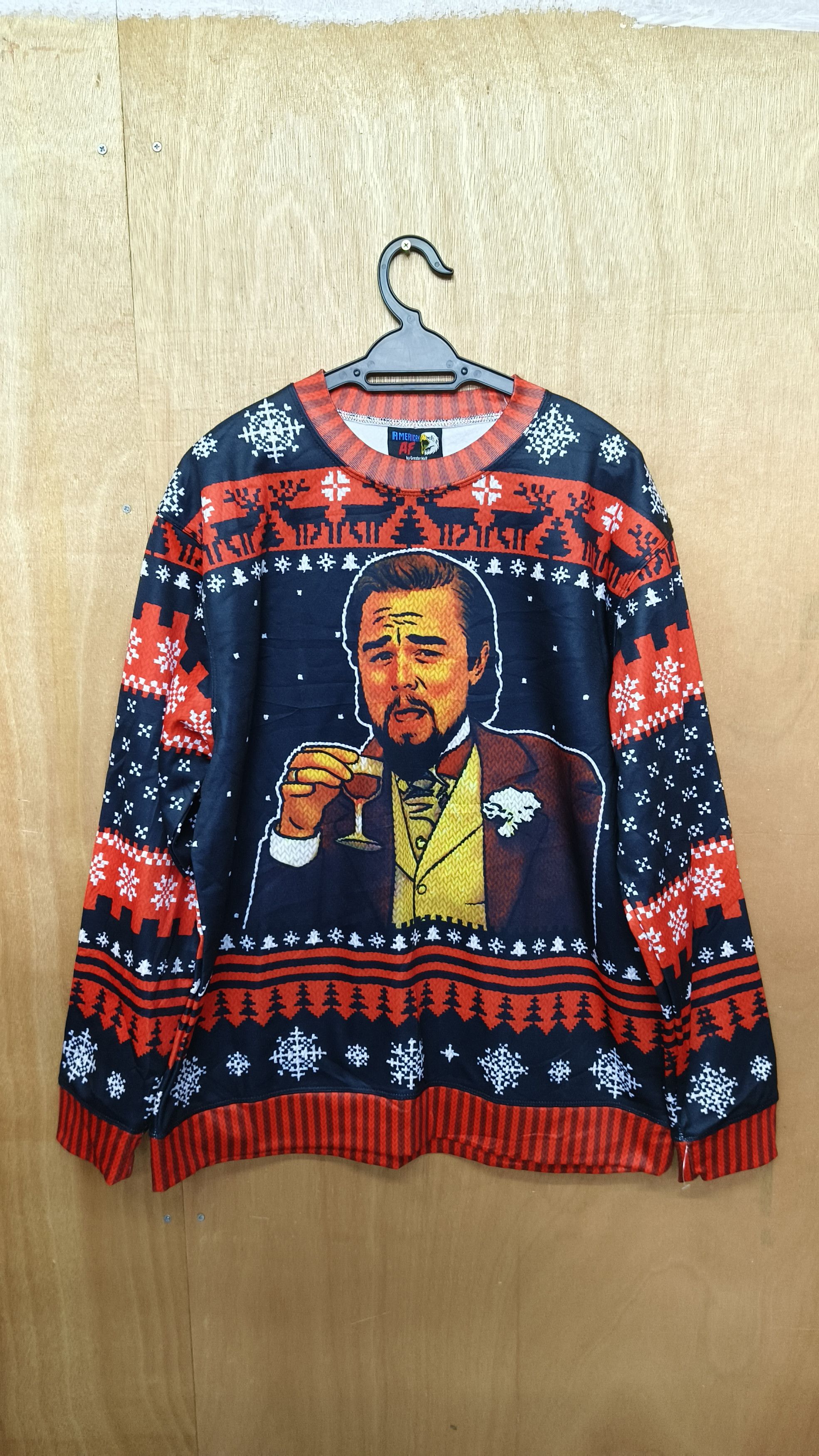 Other Laughing Leo Woolen Ugly Sweatshirt Christmas Ugly Sweater Size US L / EU 52-54 / 3 - 1 Thumbnail
