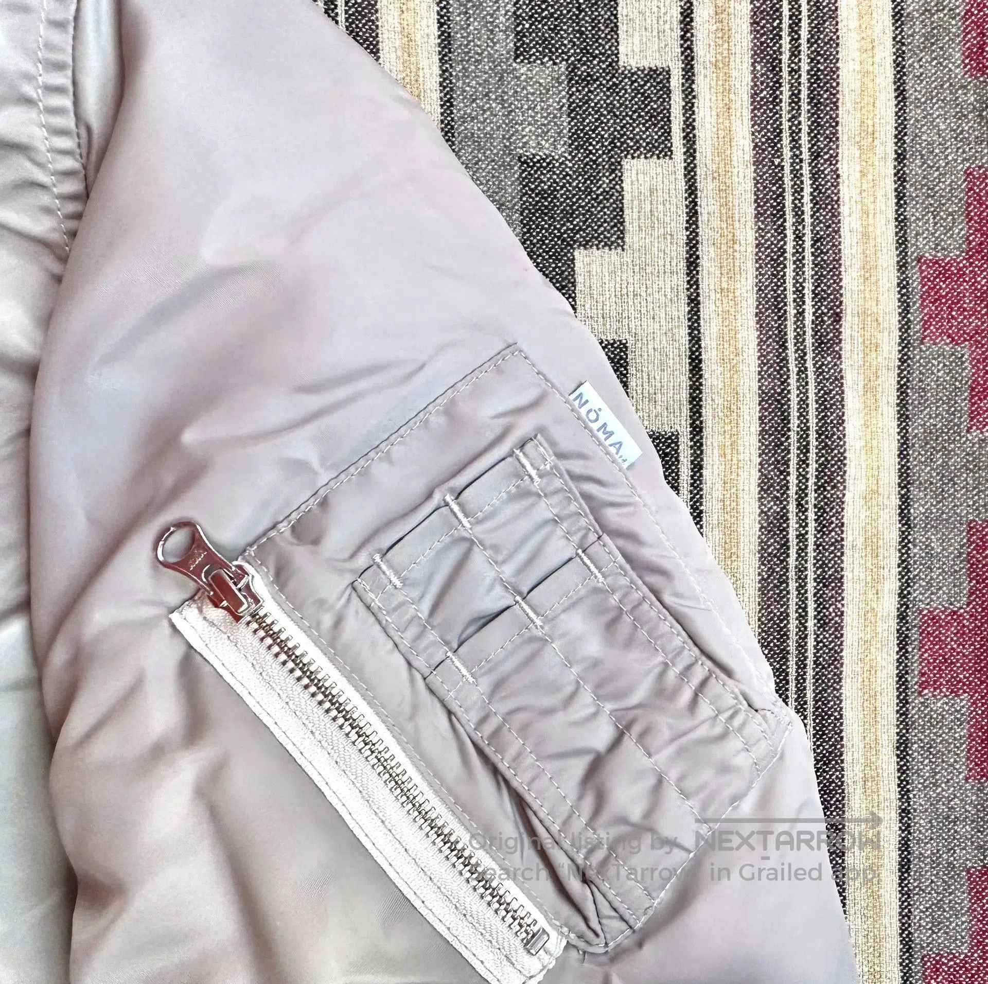 NOMA t.d hand embroidery flight jacket reversible design. Size US L / EU 52-54 / 3 - 5 Thumbnail