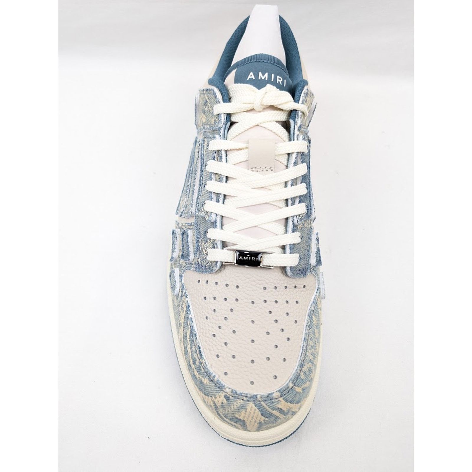 Amiri o1rshd1 Skelton Low-Top Sneakers in Natural/Denim Size US 11 / EU 44 - 7 Thumbnail