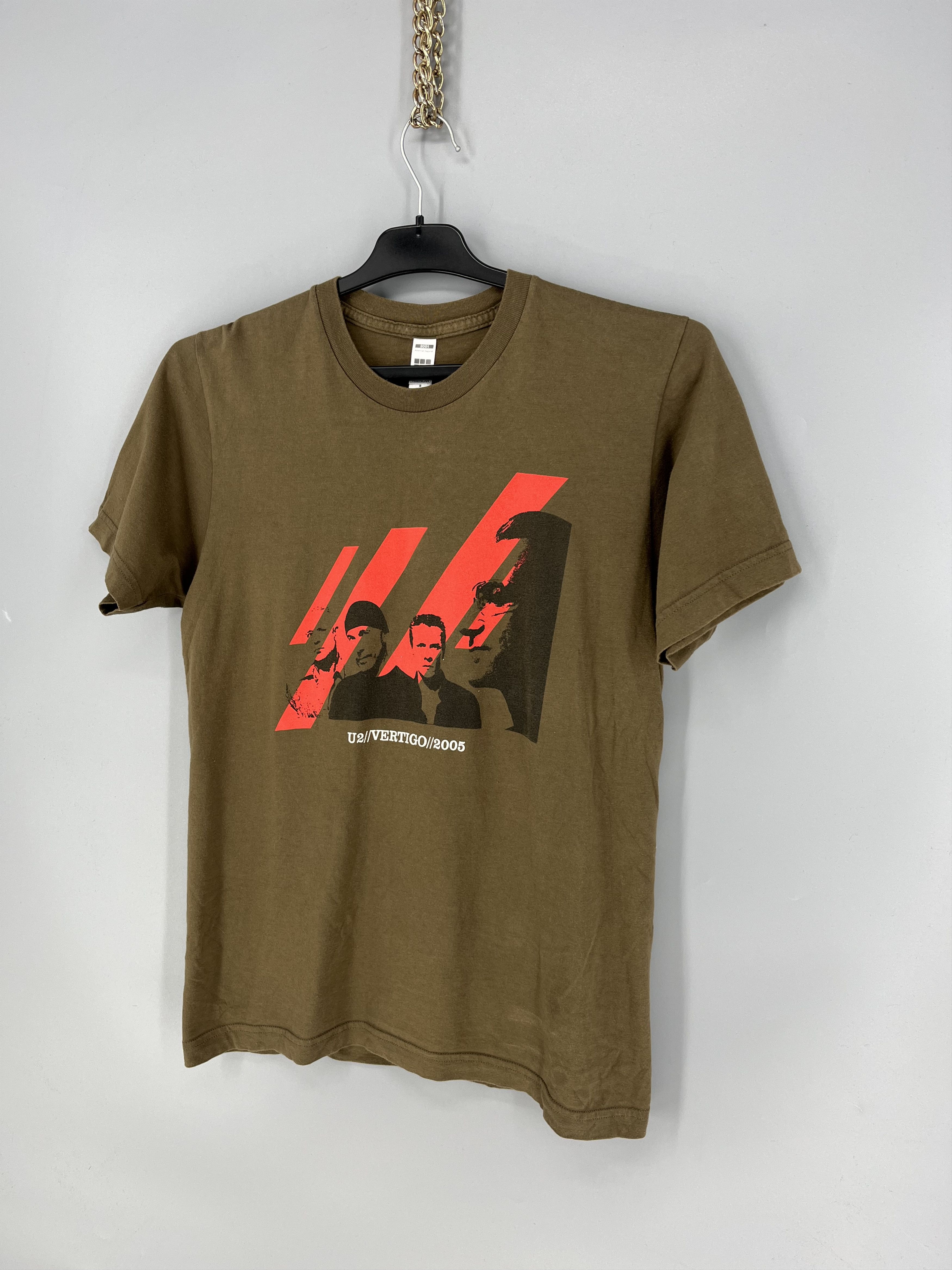 Vintage U2 Vertigo Tour 2005 Concert Band Size S T-shirt Green Retro Size US S / EU 44-46 / 1 - 3 Thumbnail