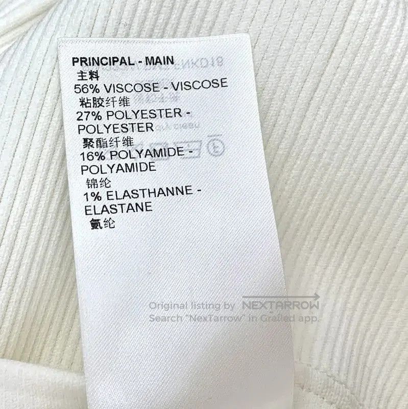 Louis Vuitton Louis Vuitton Women's White Cotton Dress Size L . Size L / US 10 / IT 46 - 8 Thumbnail