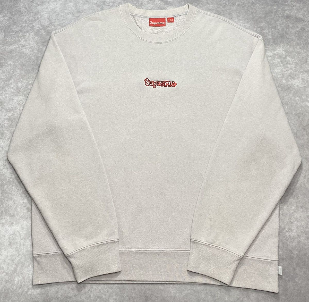 Supreme Supreme Gonz Logo Crewneck Grey (SS21) Size US L / EU 52-54 / 3 - 1 Thumbnail
