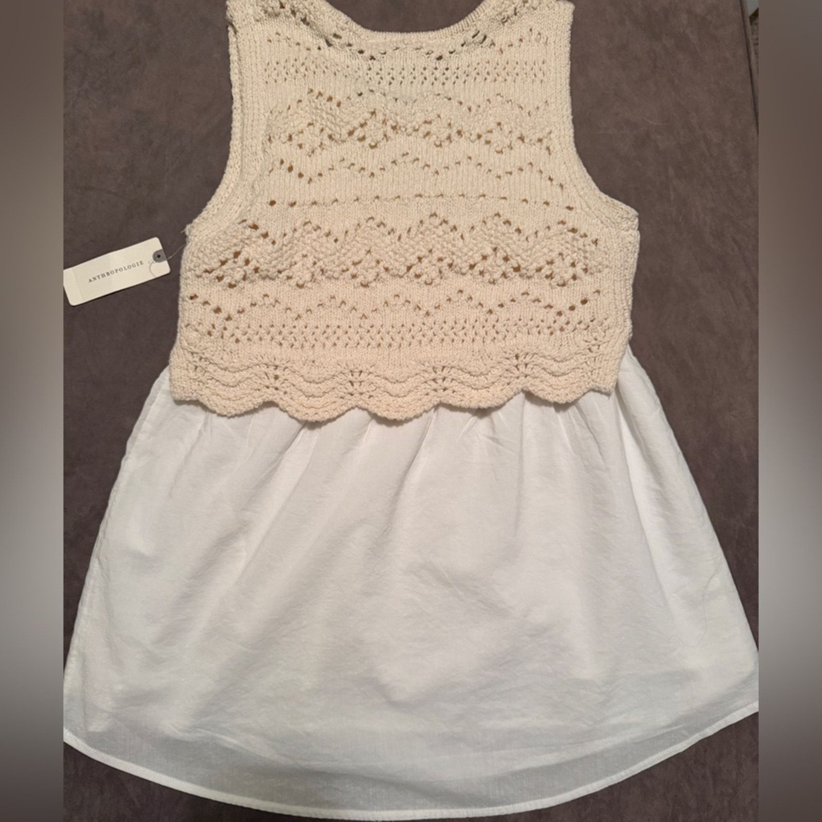 Anthropologie NWT Anthropologie XS Layered Sweater Tank Size XS / US 0-2 / IT 36-38 - 5 Thumbnail