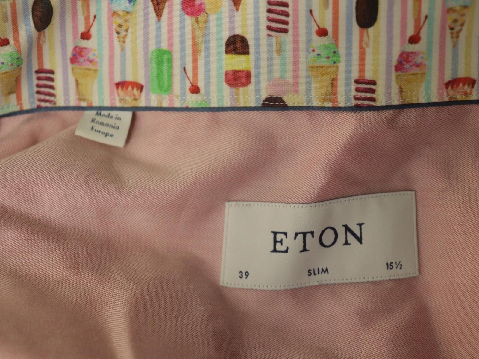 Eton Eton Pink 100% Cotton Collar Dress Shirt Size 39 Size 38R - 12 Thumbnail