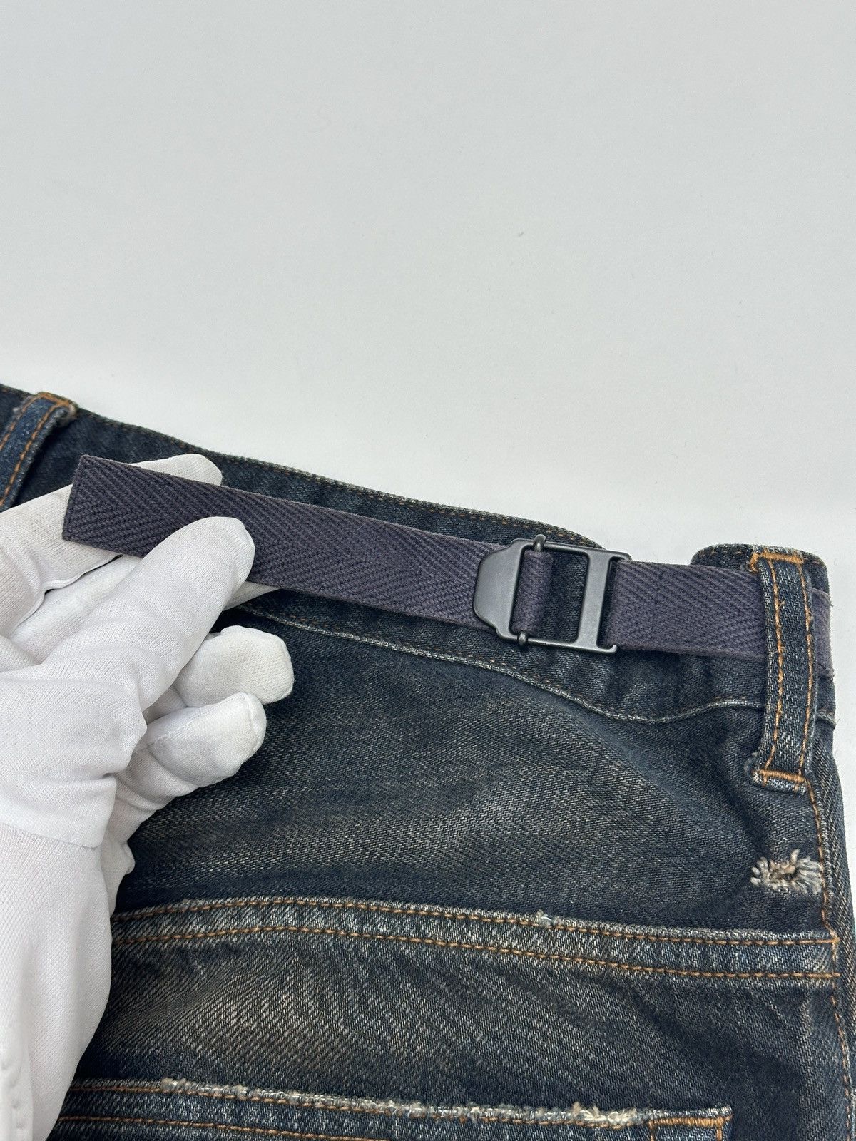 Balenciaga Balenciaga Skater Pant Dirty Dark Blue Denim Prototype Size US 30 / EU 46 - 17 Thumbnail
