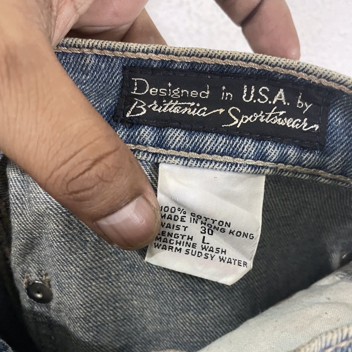 Japanese Brand Vintage Brittania Denim Jeans Size US 26 / EU 42 - 6 Thumbnail