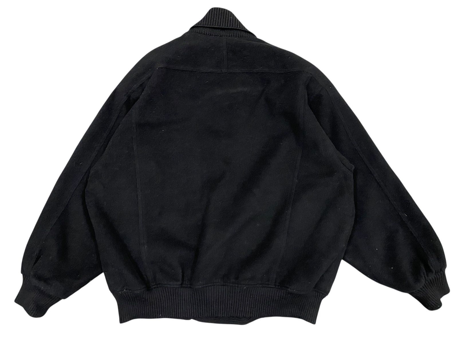 Other Vtg Angelo Cashmere Wool Bomber Jacket Black Size US L / EU 52-54 / 3 - 6 Thumbnail