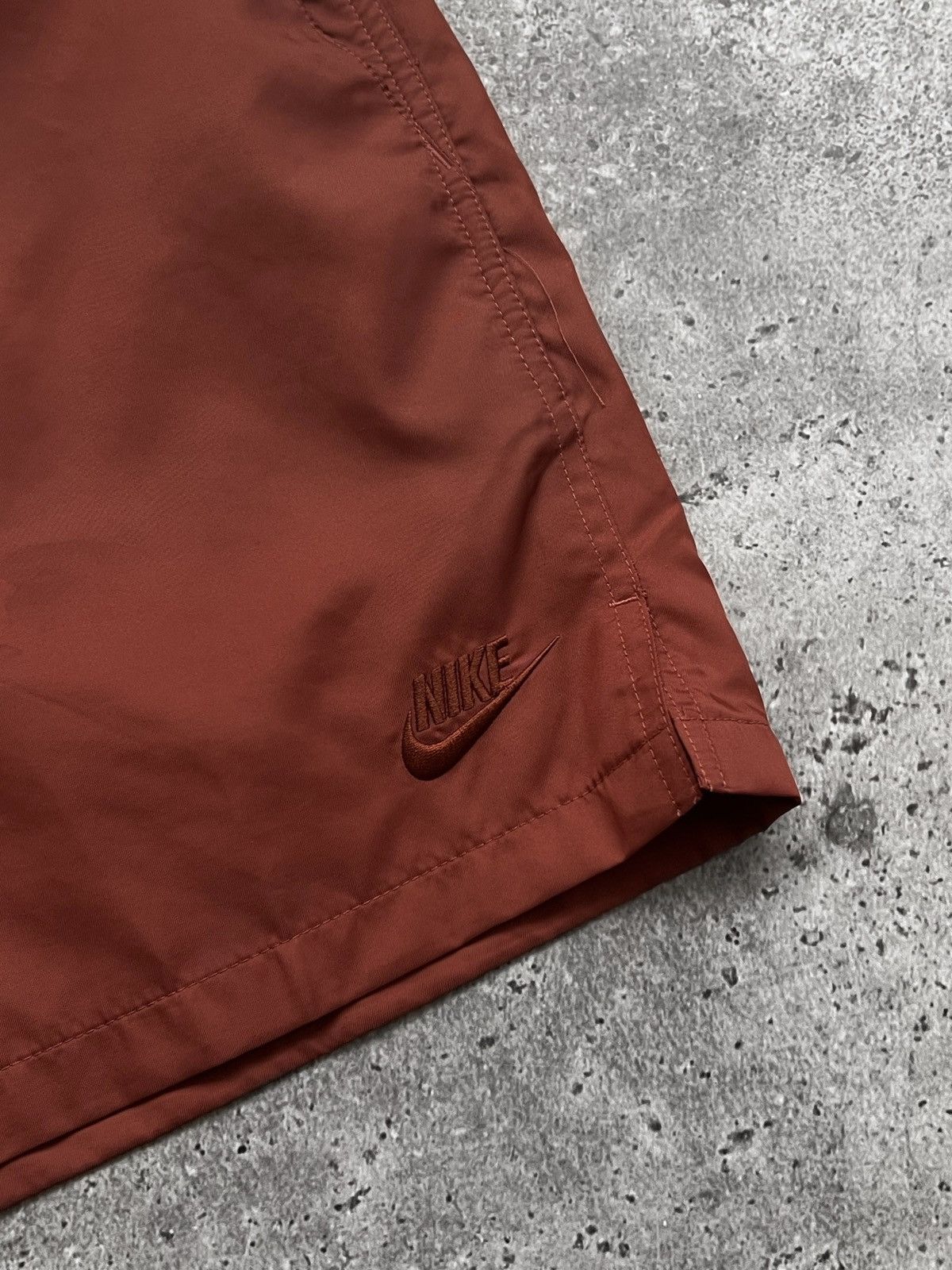 Nike Vintage Nike Nylon Shorts Mini Logo Drill Y2K Size US 32 / EU 48 - 2 Thumbnail