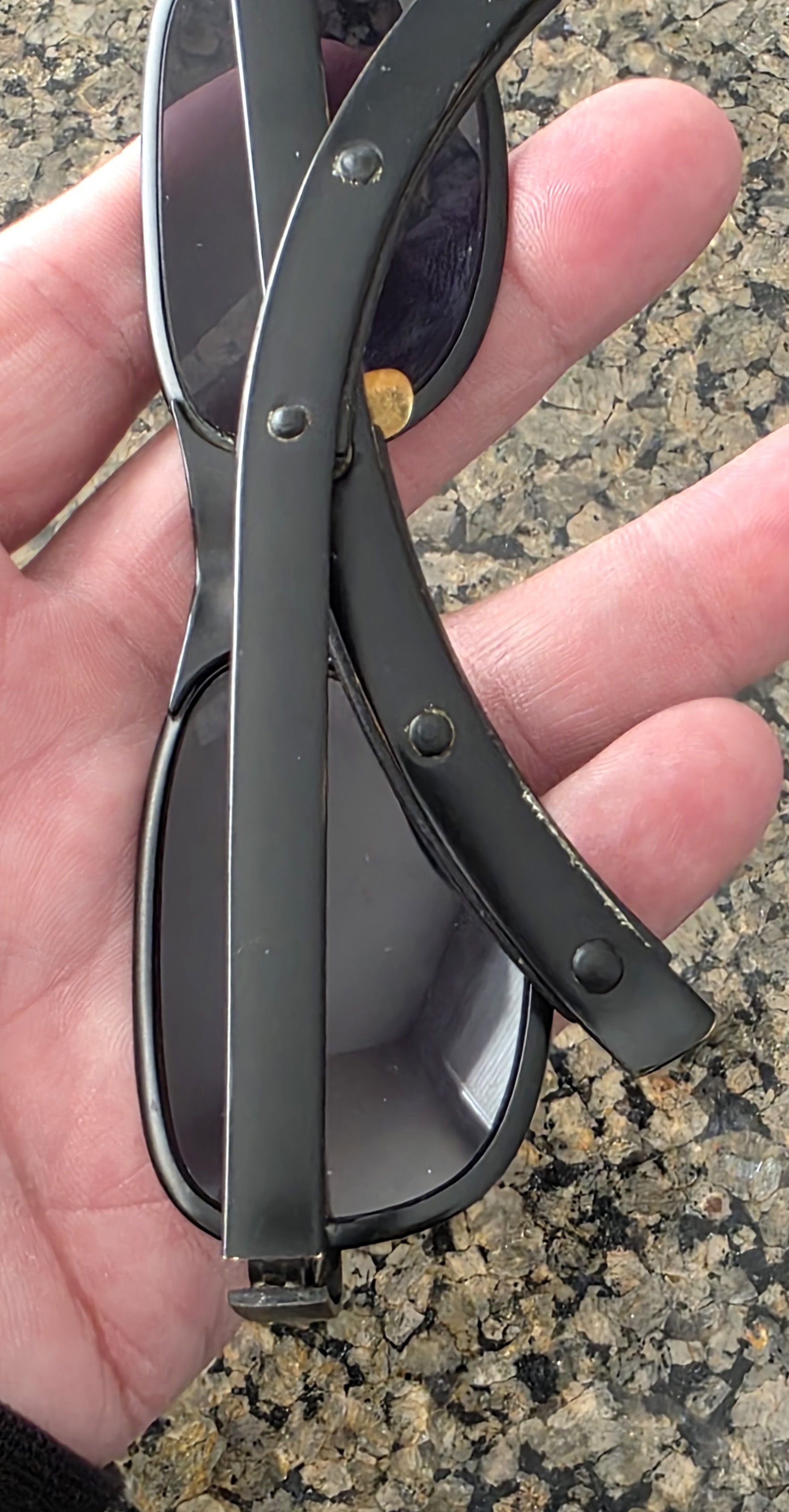Other Bausch & Lomb True vintage sunglasses Unisex Black metal Size ONE SIZE - 8 Thumbnail