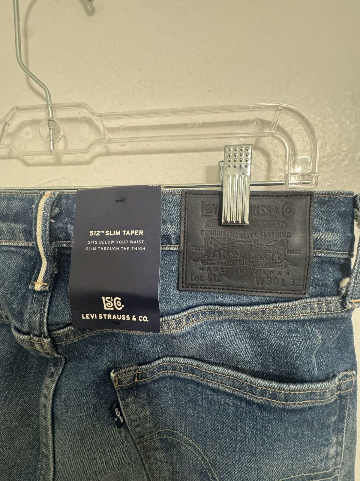 Levi's LEVI'S MADE IN JAPAN BLUE TAB 512 SLIM TAPER Size US 30 / EU 46 - 6 Thumbnail