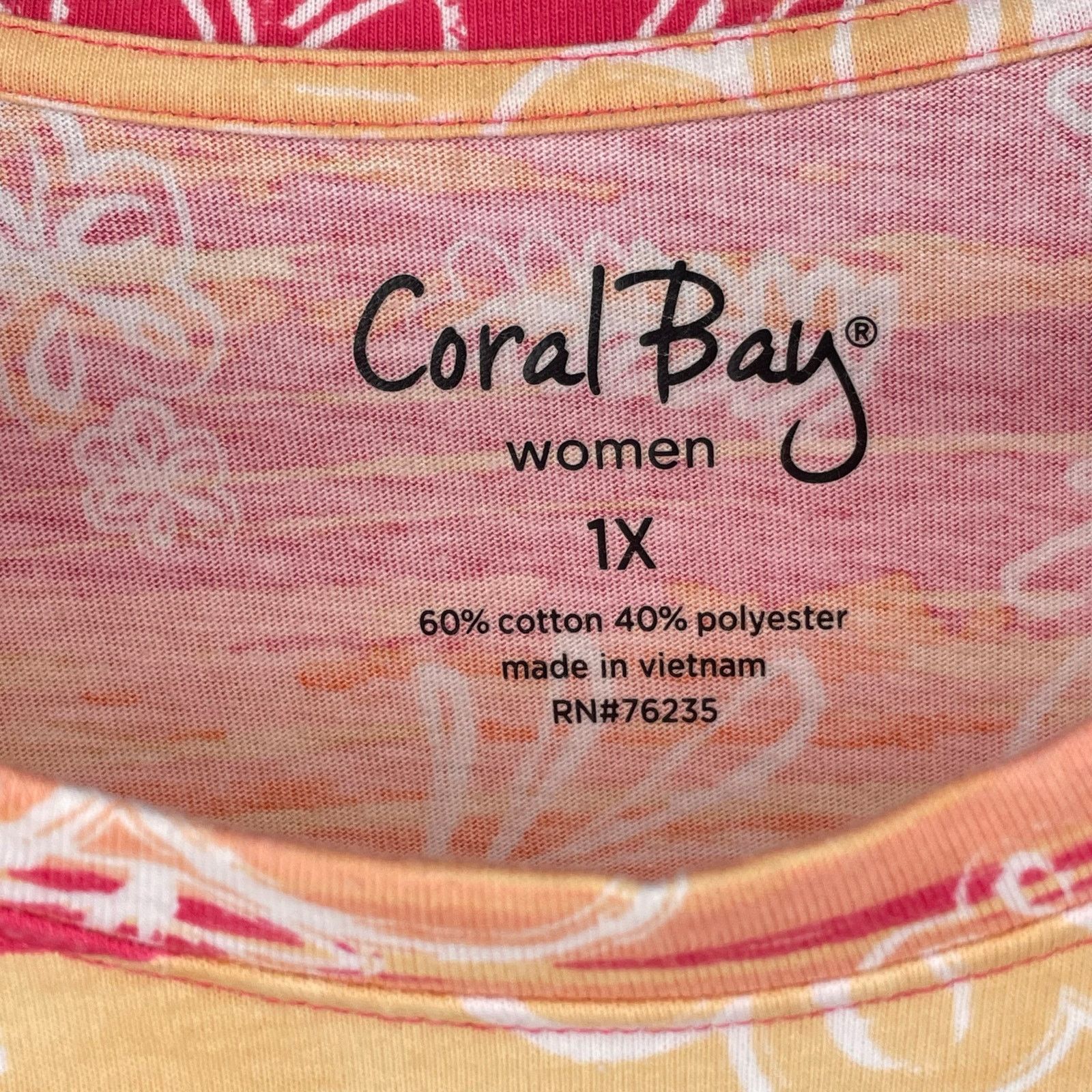 Other NWOT Coral Bay Short Sleeve Shirt Size XL / US 12-14 / IT 48-50 - 5 Thumbnail