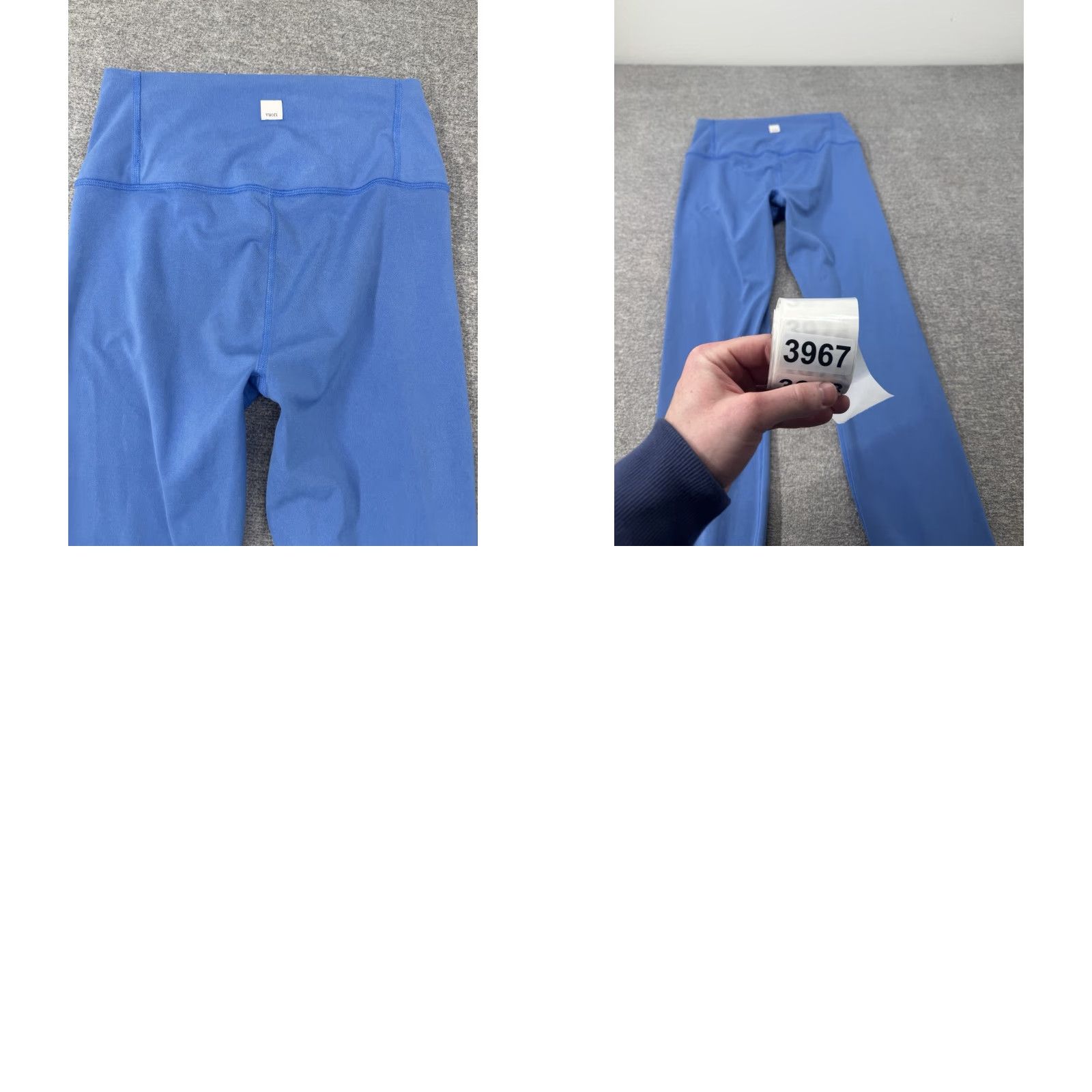 Vuori Vuori Washed Studio Leggings Women's Medium Cerulean Blue High Rise Stretch Yoga Size 42" / US 20 - 8 Thumbnail