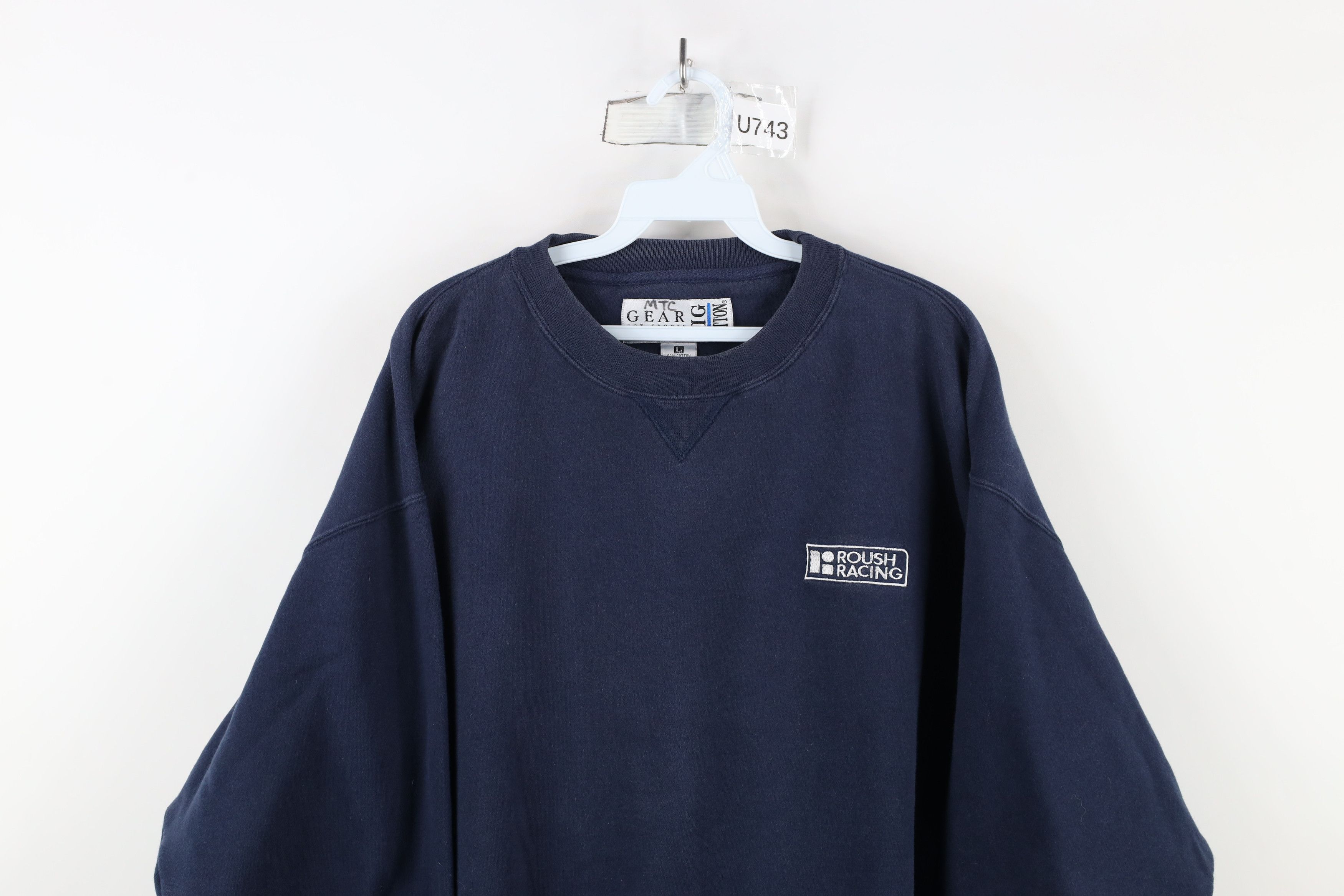 Vintage Vintage 90s Spell Out Roush Racing Crewneck Sweatshirt Size US L / EU 52-54 / 3 - 2 Thumbnail