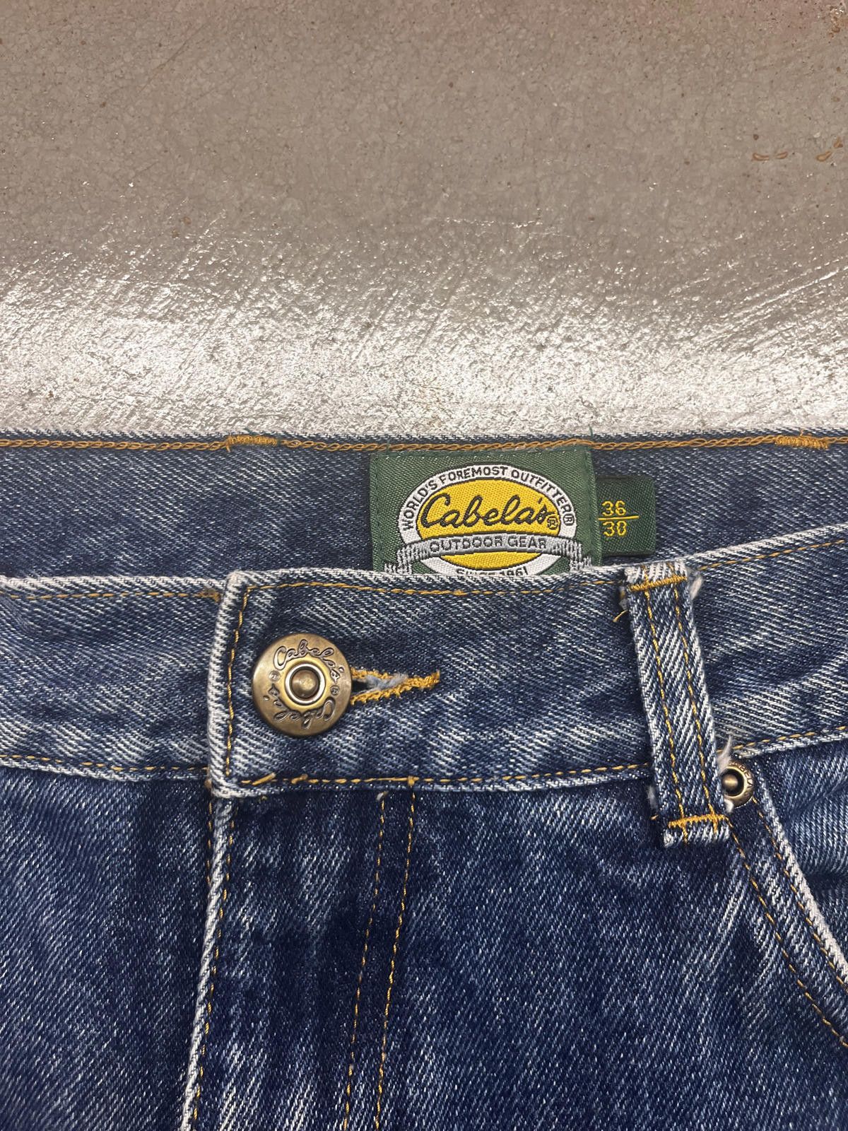 Cabelas Cabelas Double Knee Carpenter Work Straight Leg Jeans Size US 34 / EU 50 - 3 Thumbnail