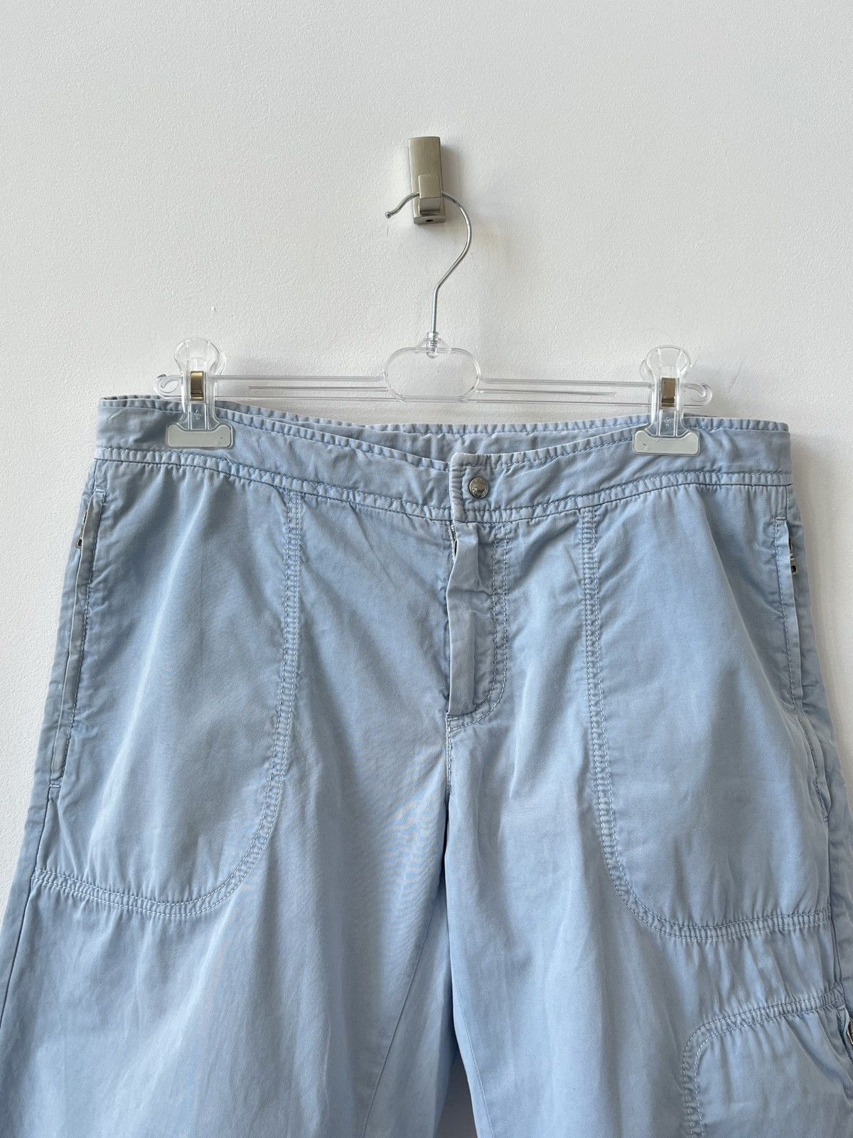 Prada Prada Milano Baby Blue Shorts Summer Luxury Italy Size US 31 - 3 Thumbnail