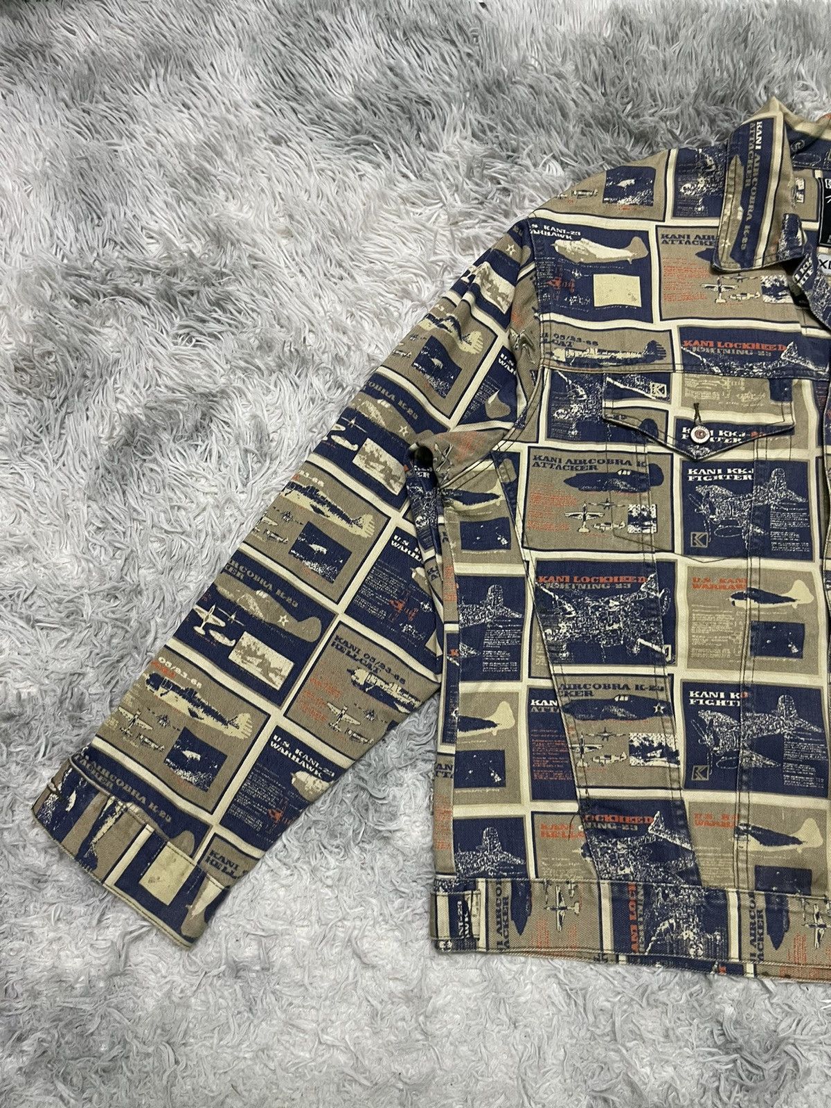 Karl Kani 90s KARL KANI DENIM JACKET FULLPRINT RARE DESIGN DISTRESSED Size US XL / EU 56 / 4 - 3 Thumbnail