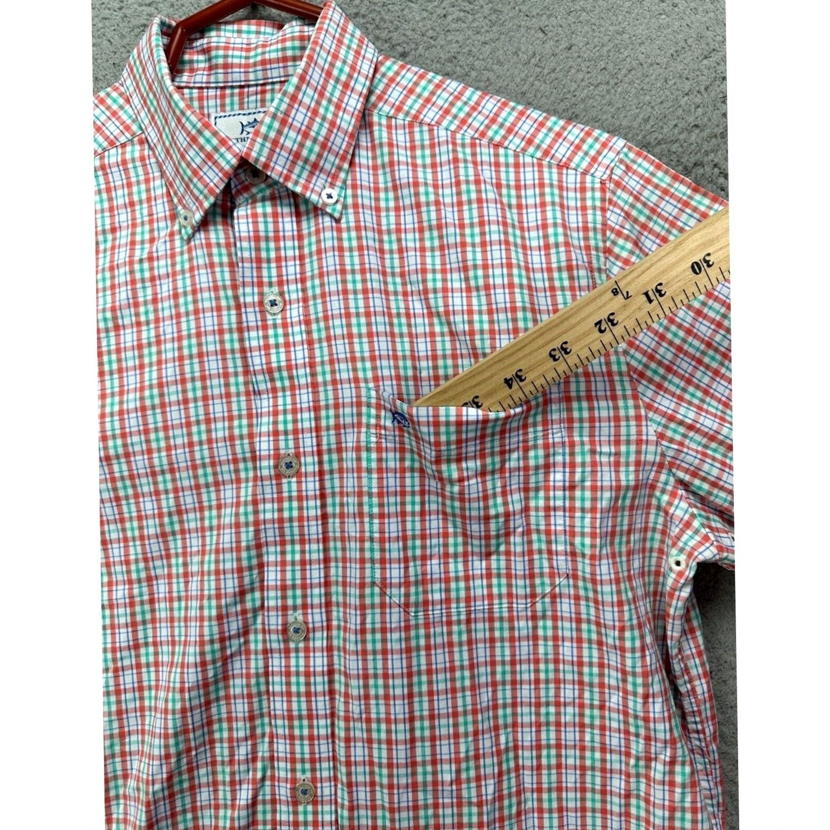 Southern Tide Southern Tide Shirt Adult Small Intercoastal Plaid Nylon Fishing Men Size US S / EU 44-46 / 1 - 5 Thumbnail