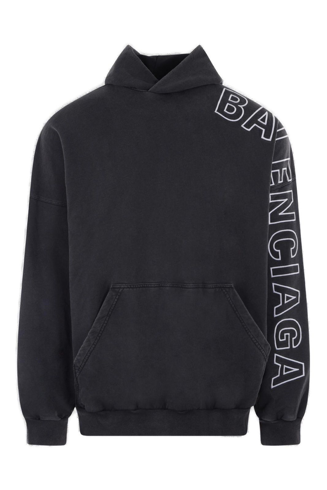 Balenciaga Logo Print Hoodie Size US M / EU 48-50 / 2 - 1 Thumbnail