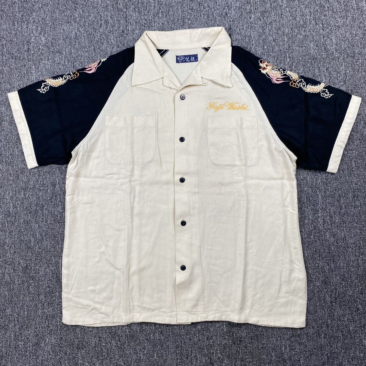 Karakuri Tamashii japanese karakuri embroidery dragon shirt button Size US M / EU 48-50 / 2 - 2 Thumbnail