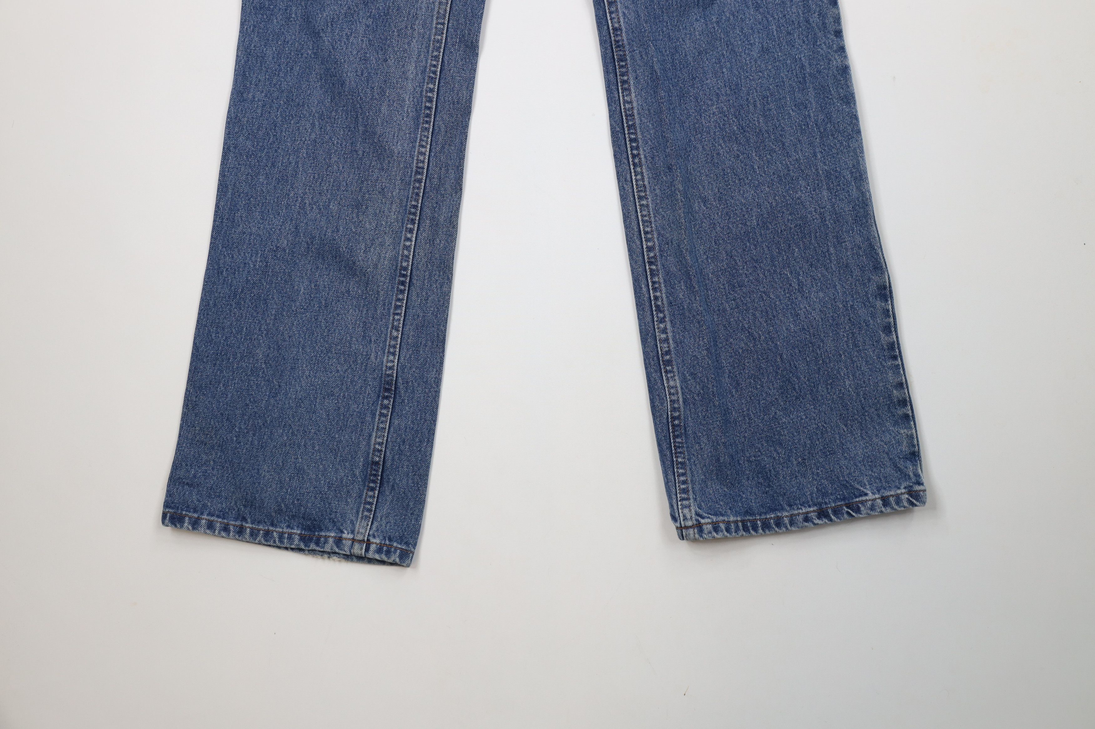 Harley Davidson × Vintage Vintage Harley Davidson Wide Leg Denim Jeans Blue Cotton Size 32" / US 10 / IT 46 - 4 Thumbnail