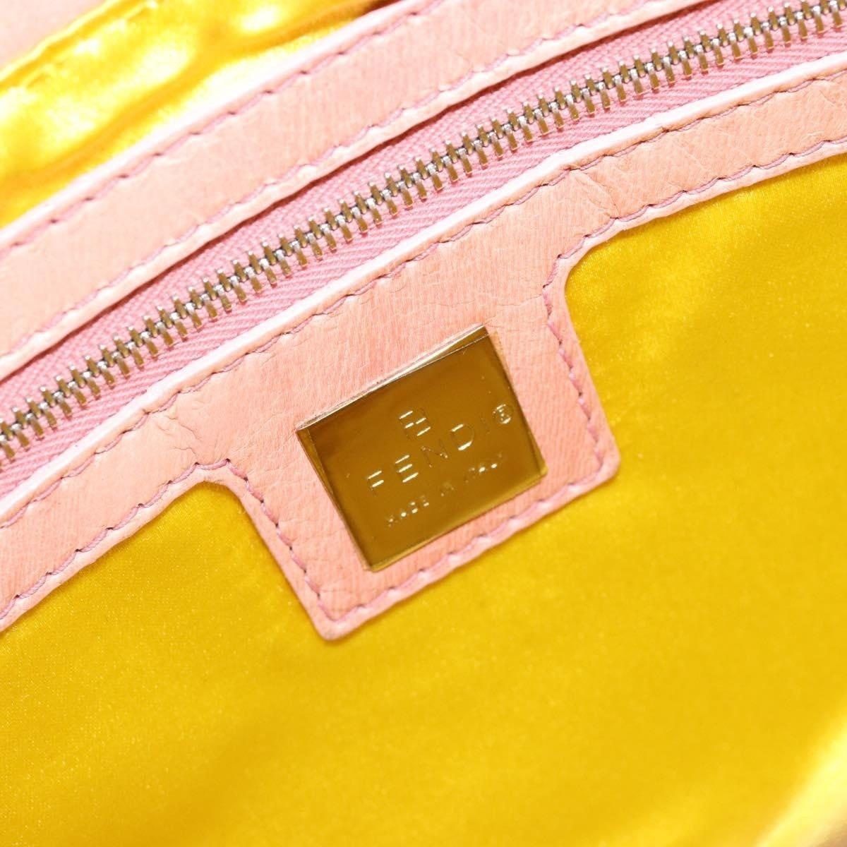 Fendi Fendi Leather Mamma Baguette Shoulder Bag Pink Size ONE SIZE - 9 Thumbnail