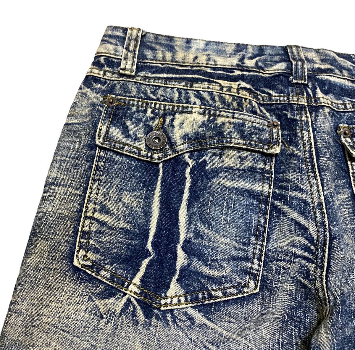 If Six Was Nine Rare Design Vintage Brand Black Crown Flared Jeans 1990s Size US 32 / EU 48 - 9 Thumbnail