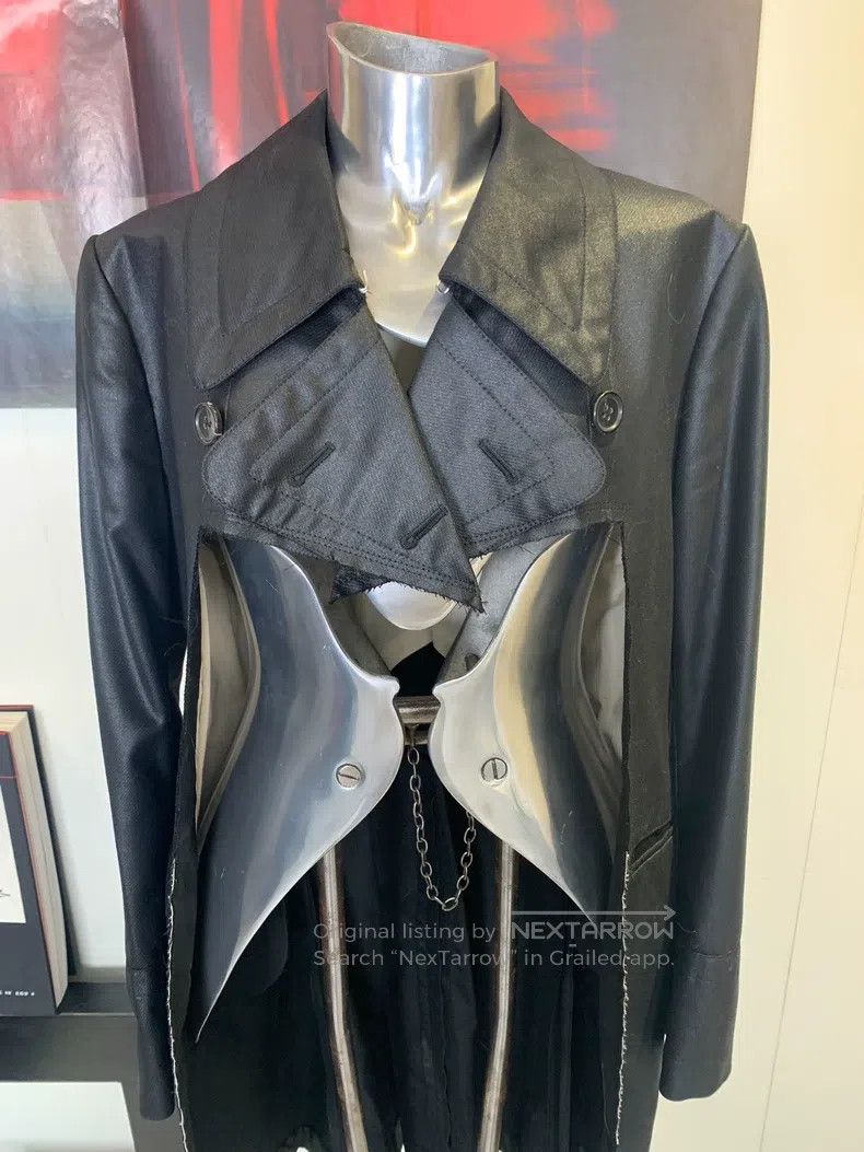 Comme des Garcons Comme Des Garcons Cut-out faux leather long coat Size S / US 4 / IT 40 - 6 Thumbnail